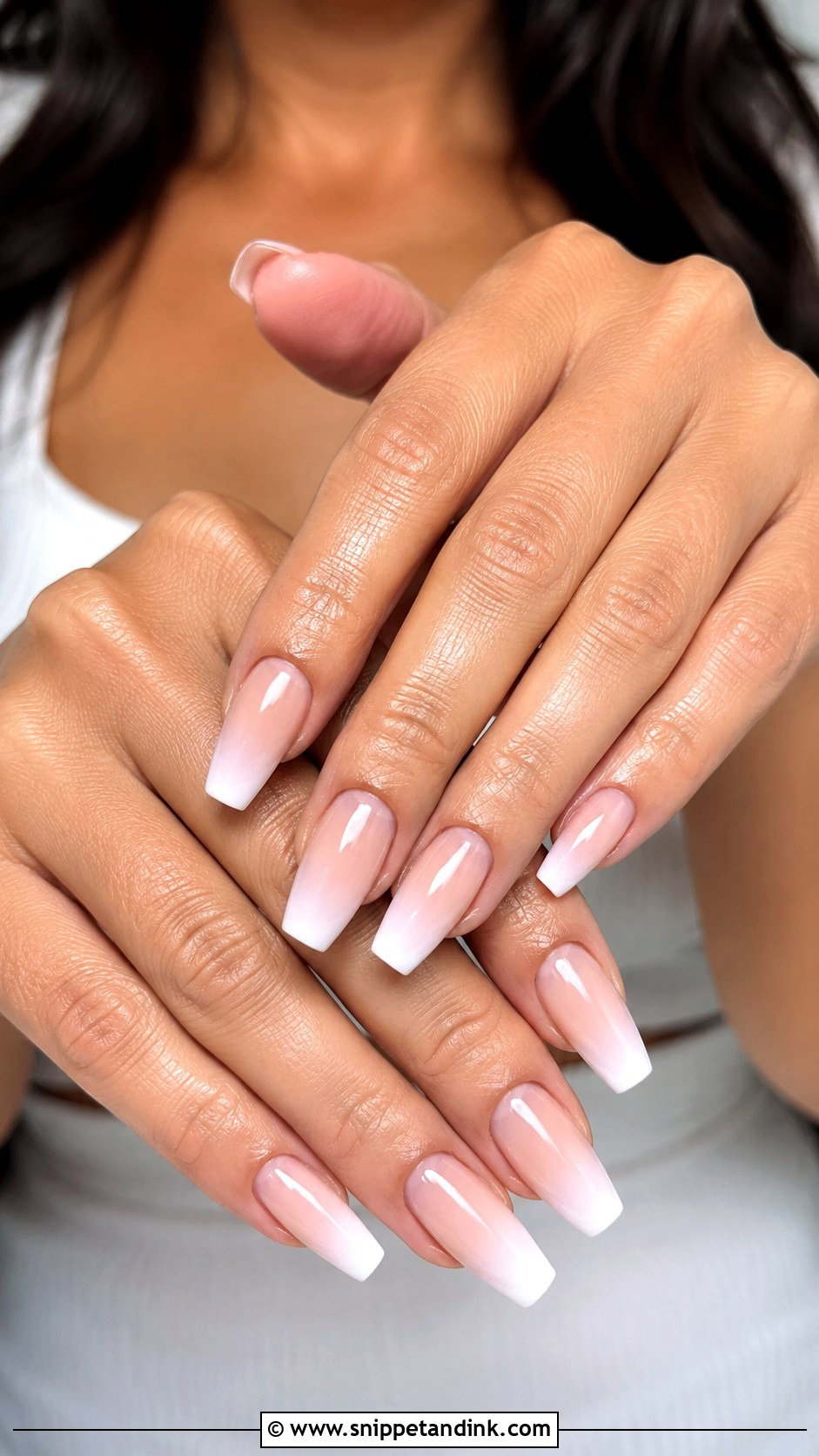 Baby Boomer Bridal Nails - Snippet and Ink - 30 Elegant Bridal Nails