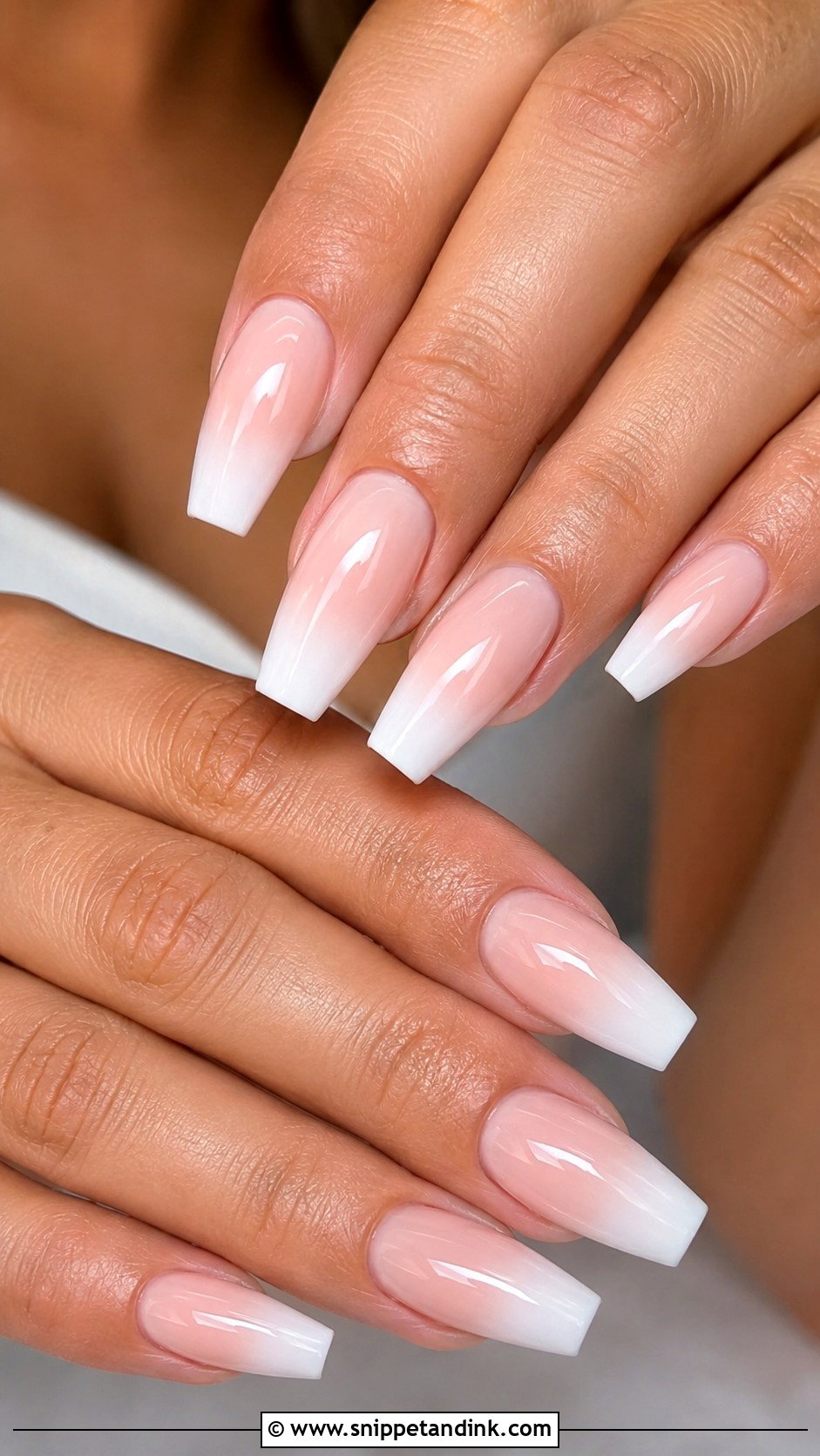 Baby Boomer Bridal Nails - Snippet and Ink - 30 Elegant Bridal Nails Wedding