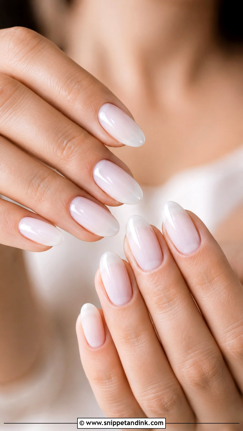 Baby Boomer Bridal Nails - Snippet and Ink - 30 Simple Bridal Nails