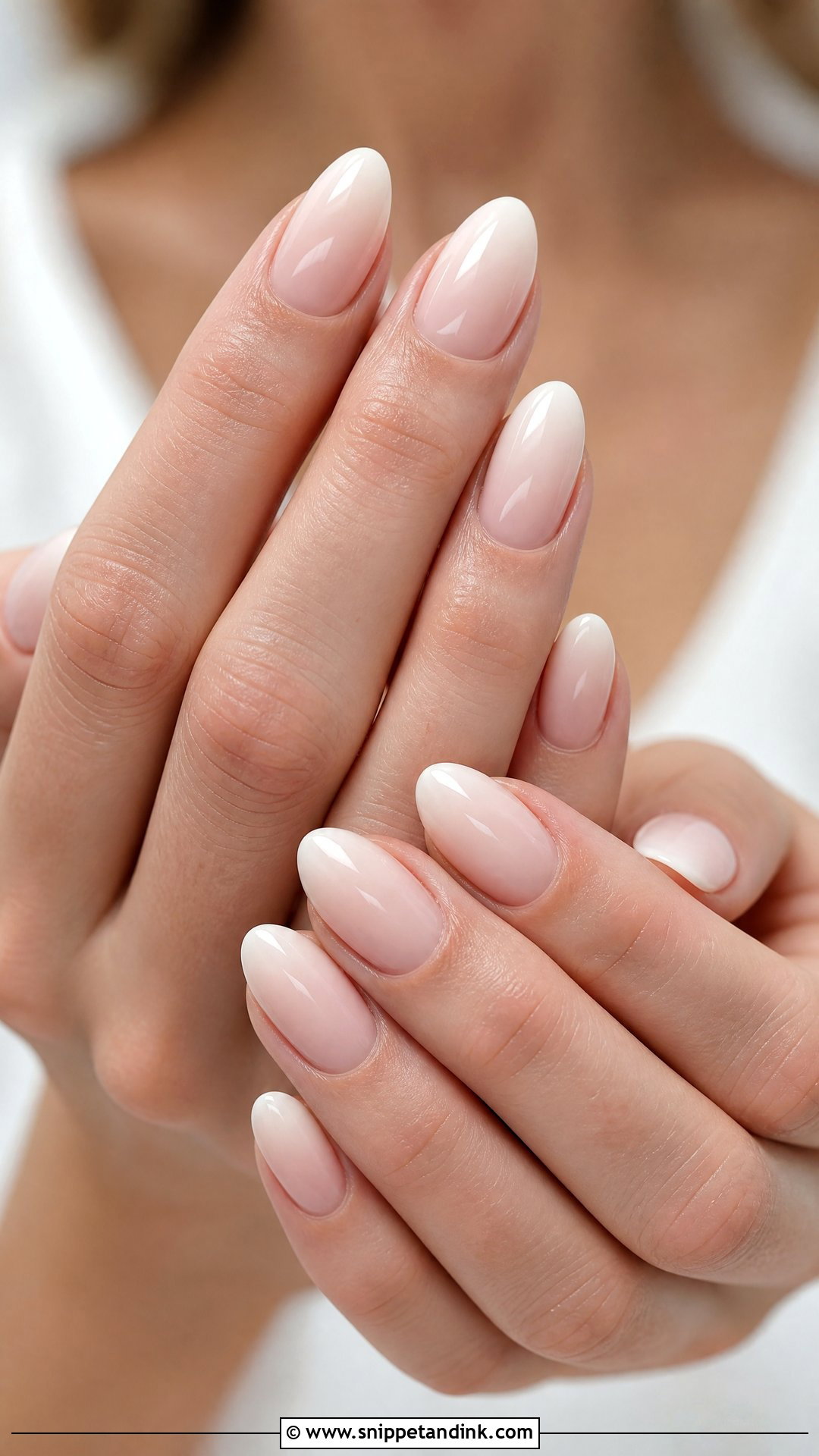 Baby Boomer Bridal Nails - Snippet and Ink - 35 Bridal Nails Wedding