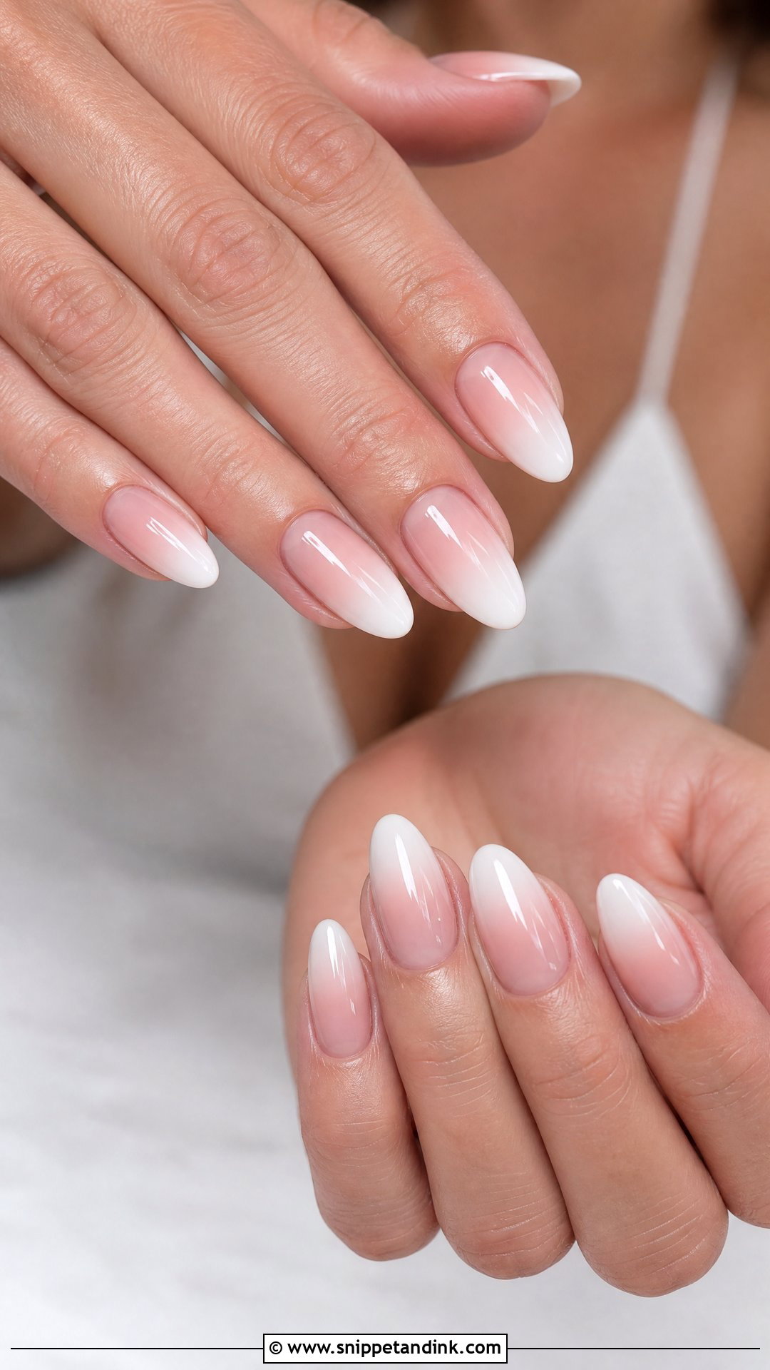 Baby Boomer Bridal Nails - Snippet and Ink - 25 Bridal Nails 2025