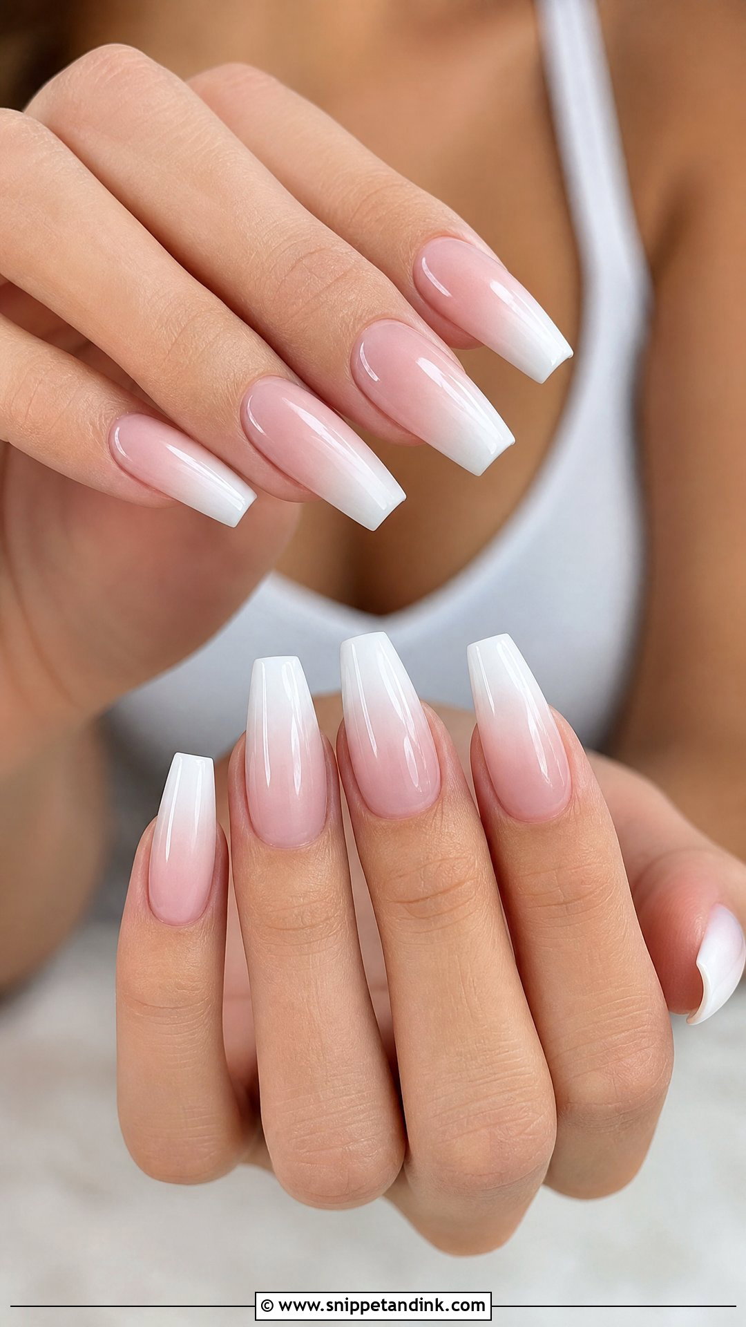 Baby Boomer Bridal Nails - Snippet and Ink - 25 Bridal Wedding Nails for Bride