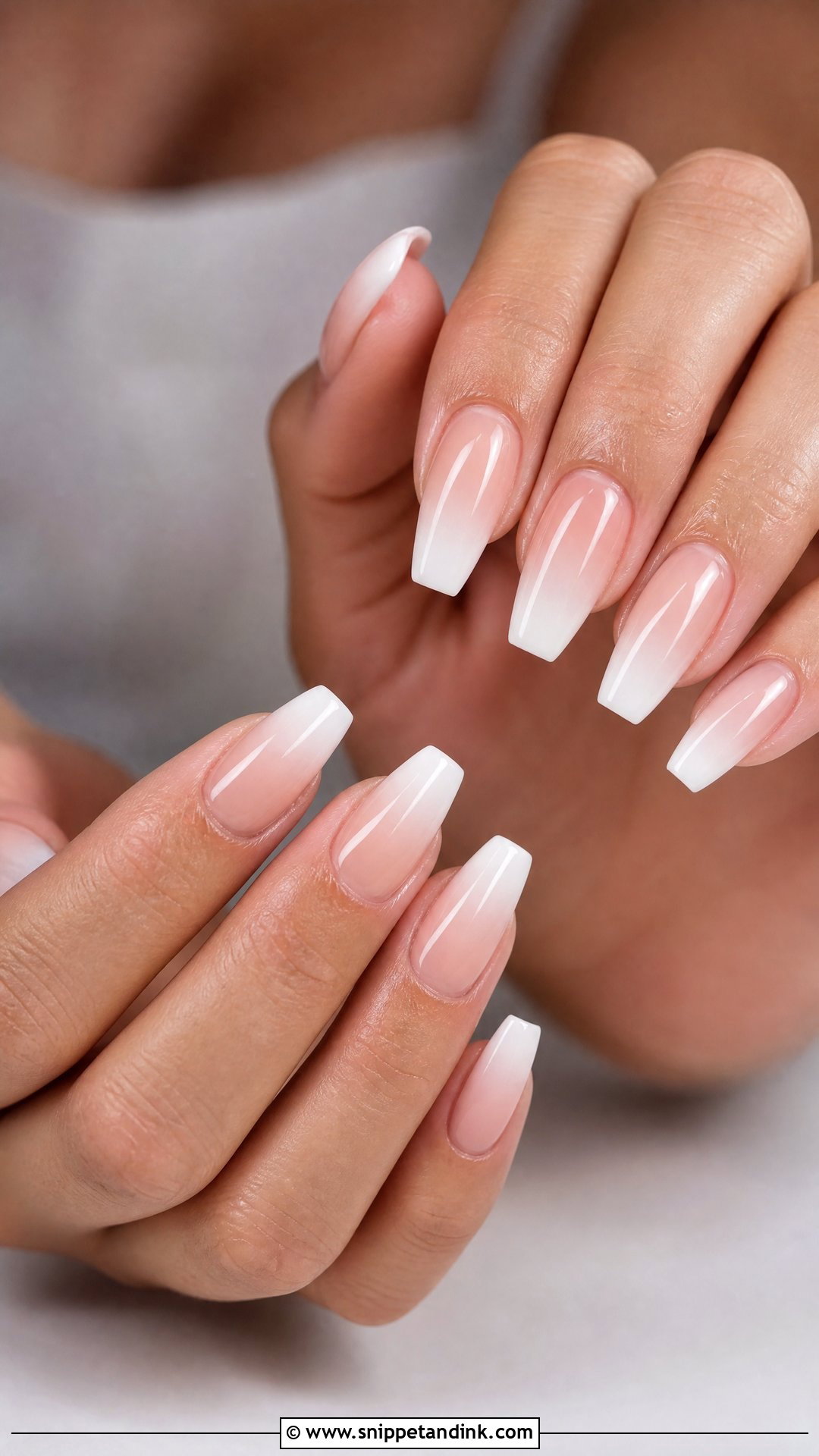 Baby Boomer Bride Nails - Snippet and Ink - 25 Nail Bride Wedding Ideas
