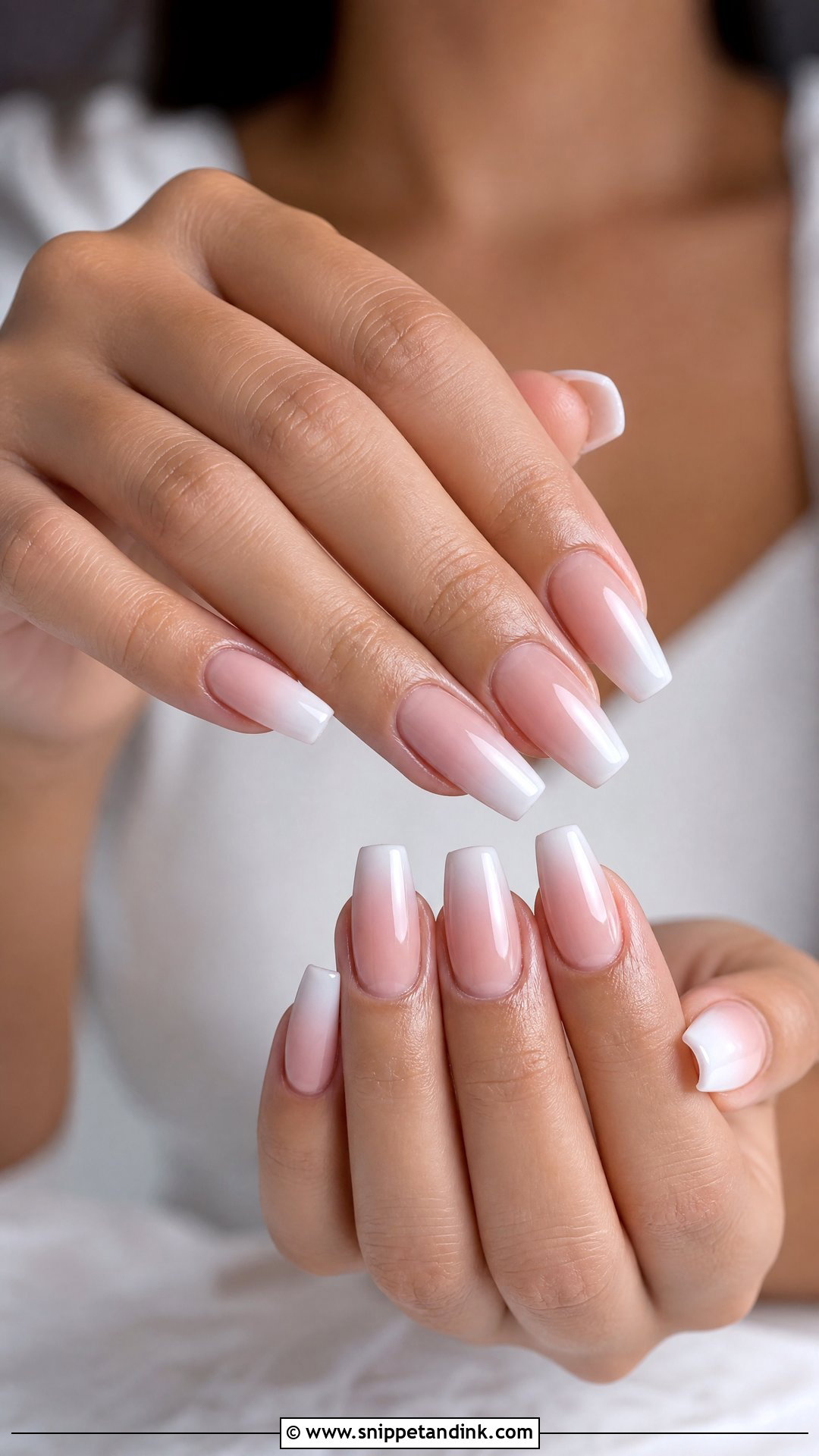 Baby Boomer Bride Nails - Snippet and Ink - 35 Bride Nails Wedding