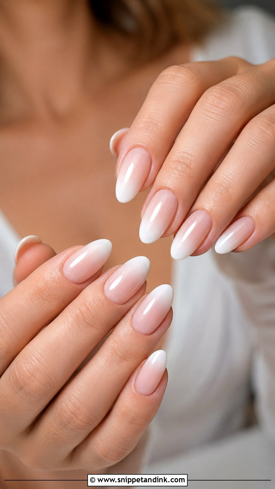 Baby Boomer Bride Nails - Snippet and Ink - 20 Wedding Bride Nails Ideas