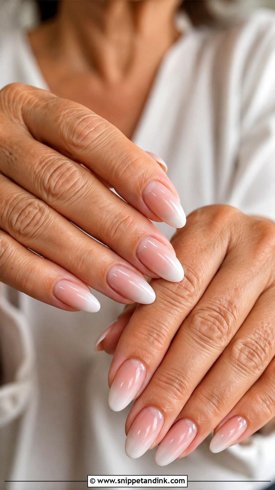Baby Boomer Bridesmaid Wedding Nails - Snippet and Ink - 20 Bridesmaids Wedding Nails