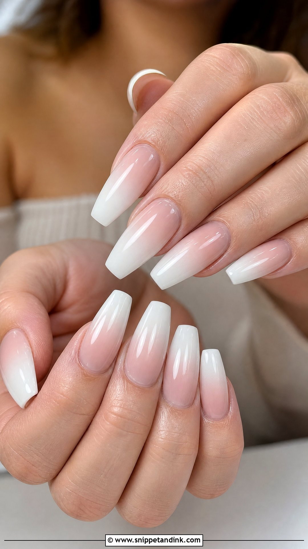 Baby Boomer Engagement Nails - Snippet and Ink - 25 Nail Art for Engagement Brides Ideas