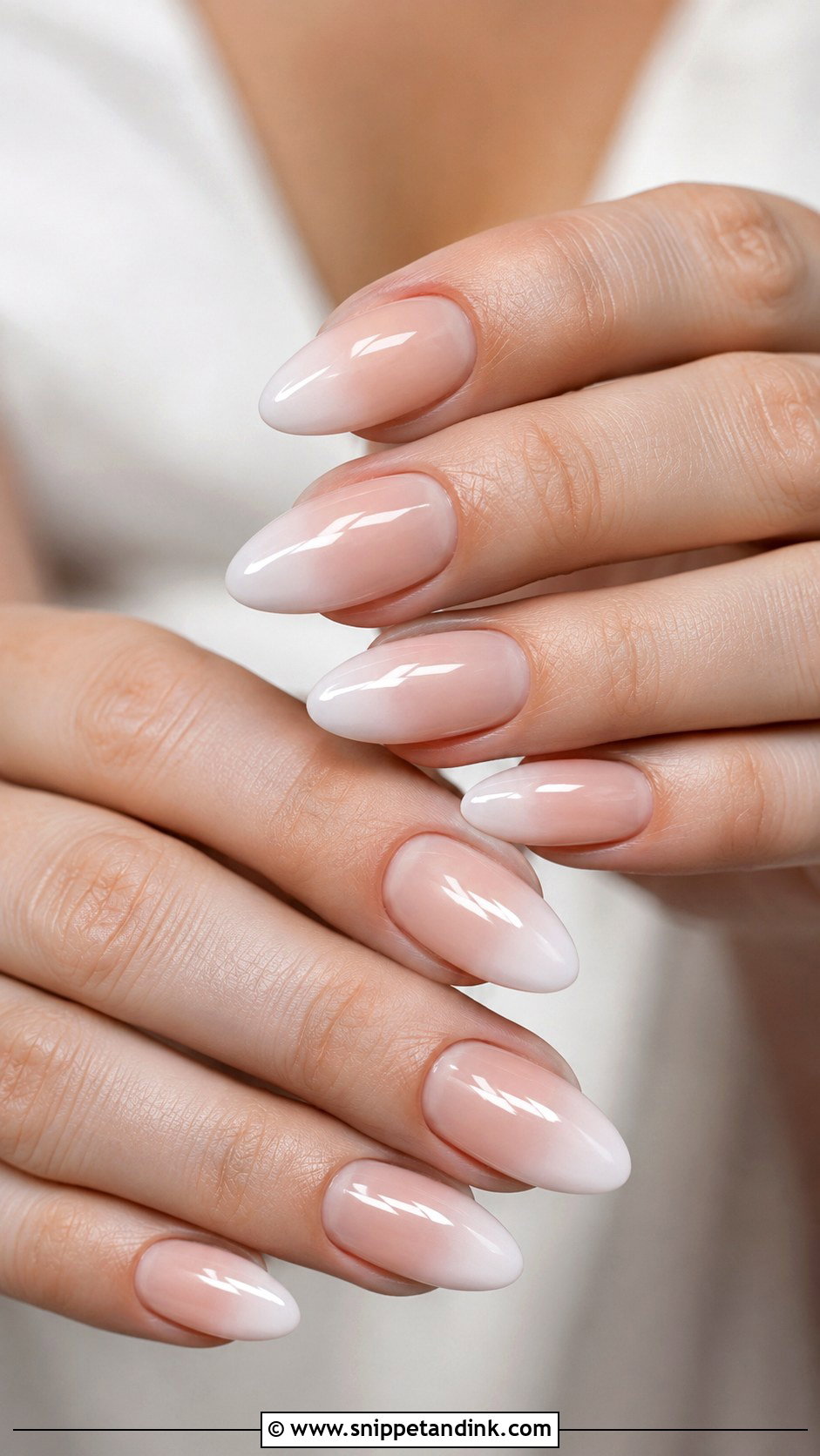 Baby Boomer French Wedding Nails - Snippet and Ink - 20 French Nails for Wedding