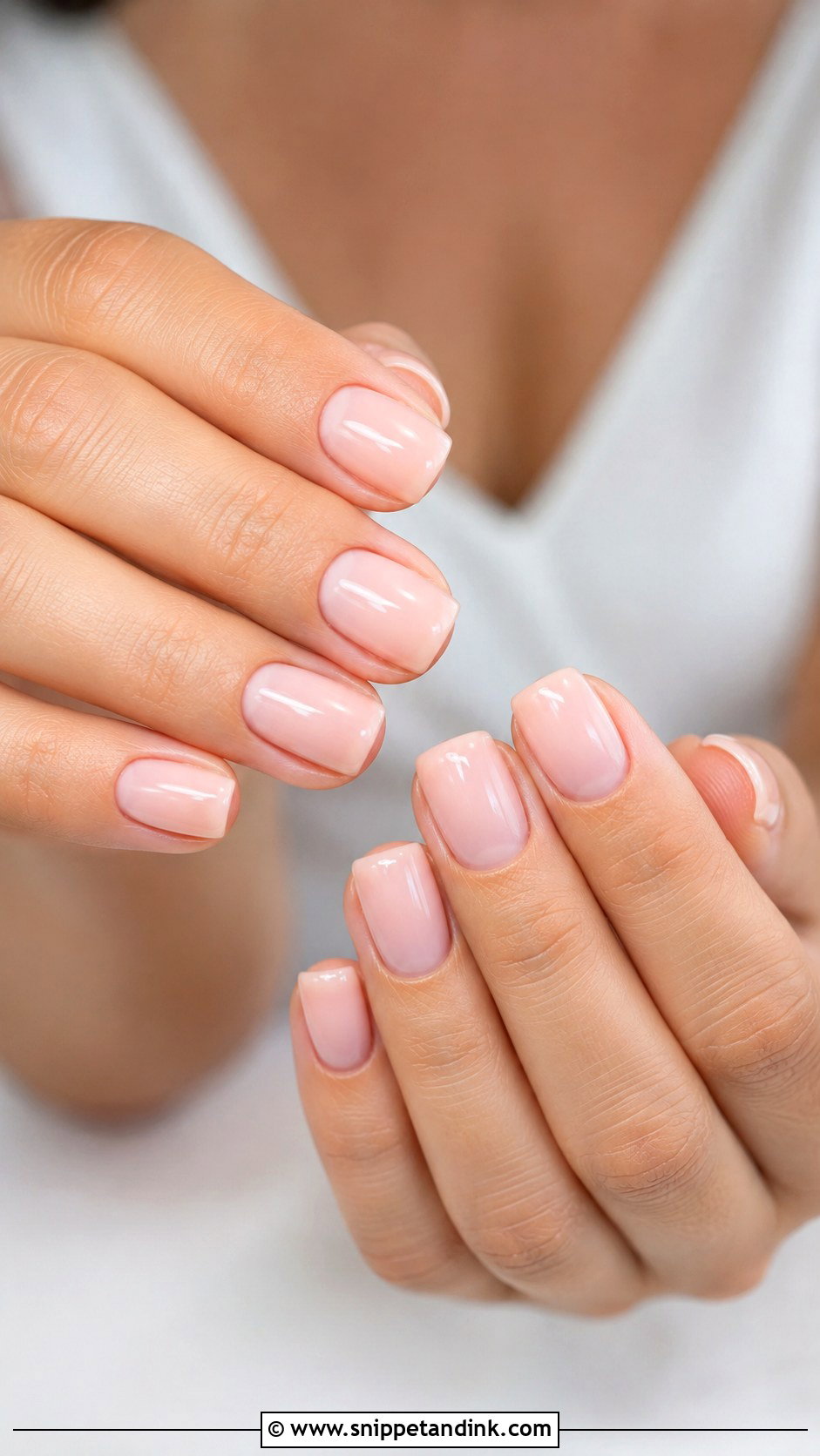 Baby Boomer Ombre Nail Extensions - Snippet and Ink - 20 Nail Extension for Wedding Ideas