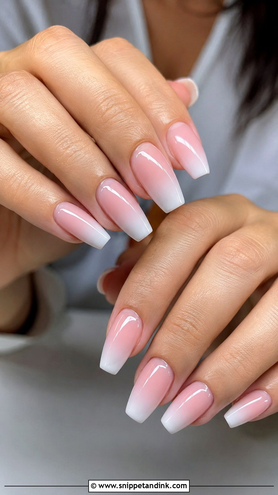 Baby Boomer Ombre Pre Wedding Nails - Snippet and Ink - 20 Nails for Pre Wedding Shoot