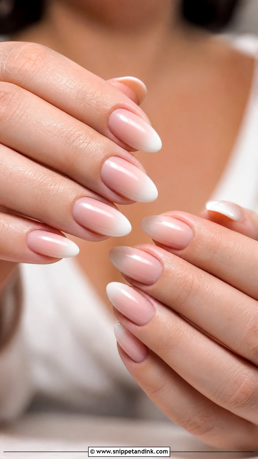 Baby Boomer Ombre Wedding Nails - Snippet and Ink - 20 Ombre Wedding Nails for Bride
