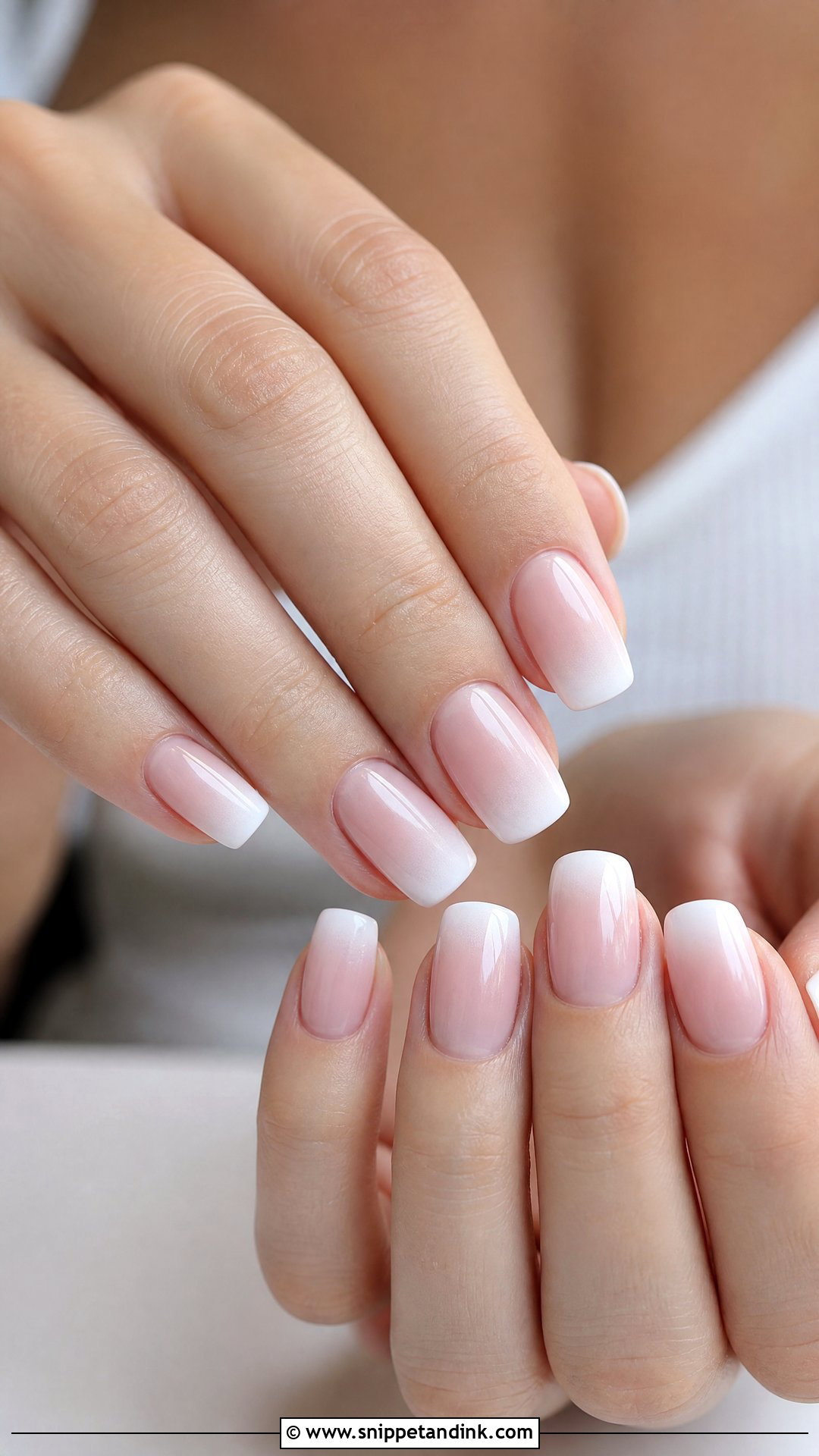 Baby Boomer Ombre Wedding Nails - Snippet and Ink - 25 Ombre Wedding Nails