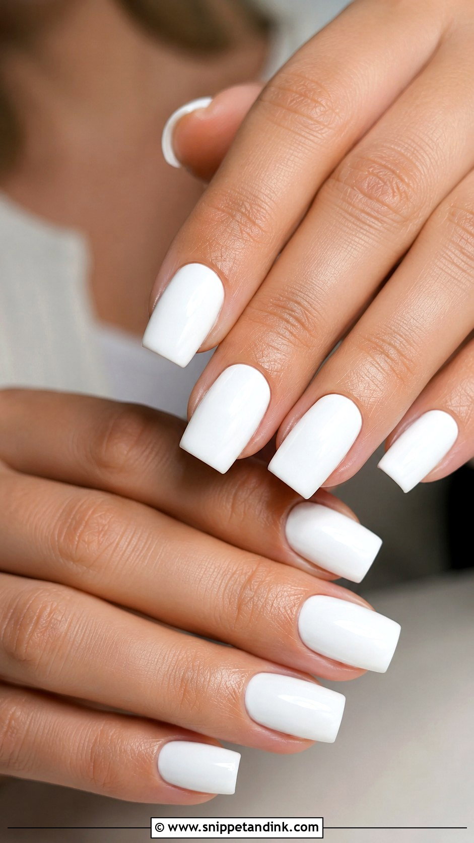 Baby Boomer Square Wedding Nails - Snippet and Ink - 30 Wedding Nails Square