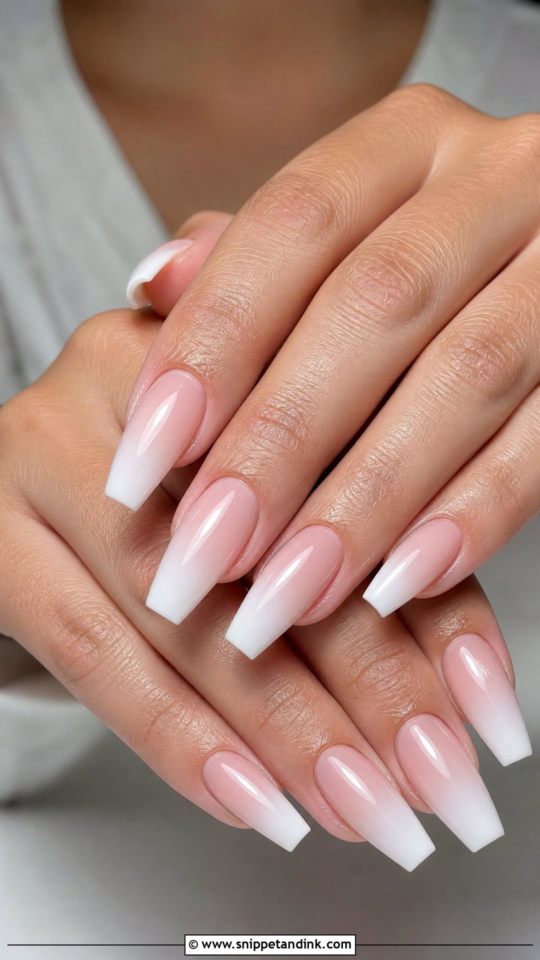 Baby Boomer Wedding Gel Nails - Snippet and Ink - 25 Wedding Gel Nails