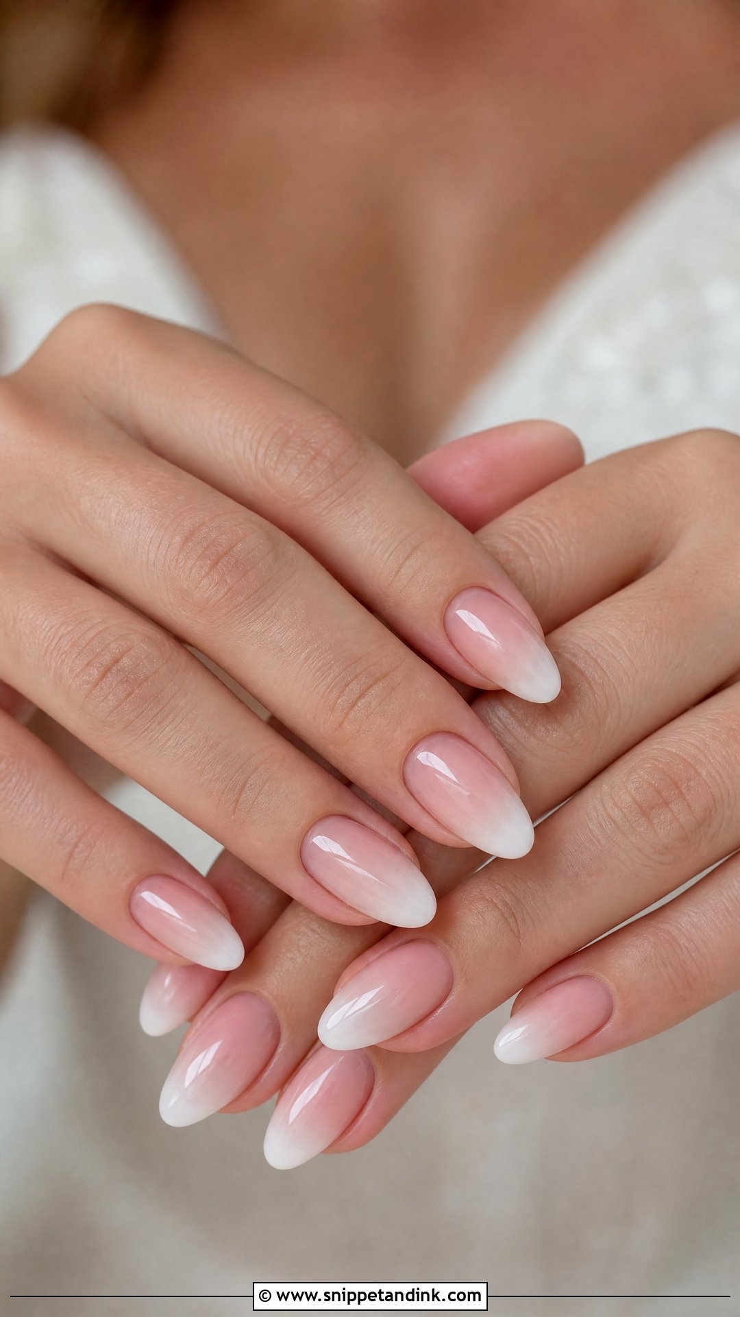 Baby Boomer Wedding Nails - Snippet and Ink - 20 Nail Inspo for Wedding Ideas