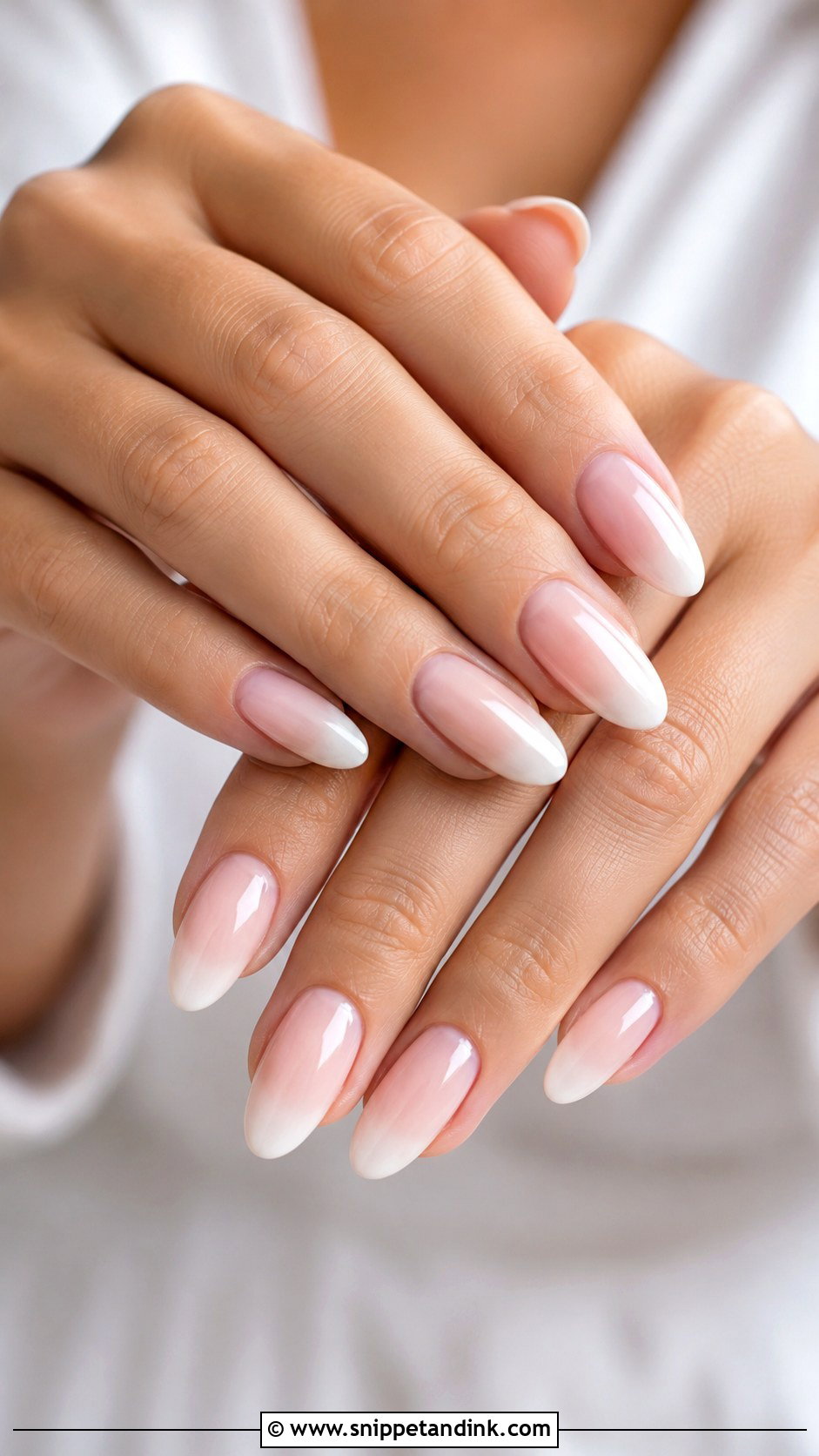 Baby Boomer Wedding Nails - Snippet and Ink - 20 Simple Elegant Wedding Nails