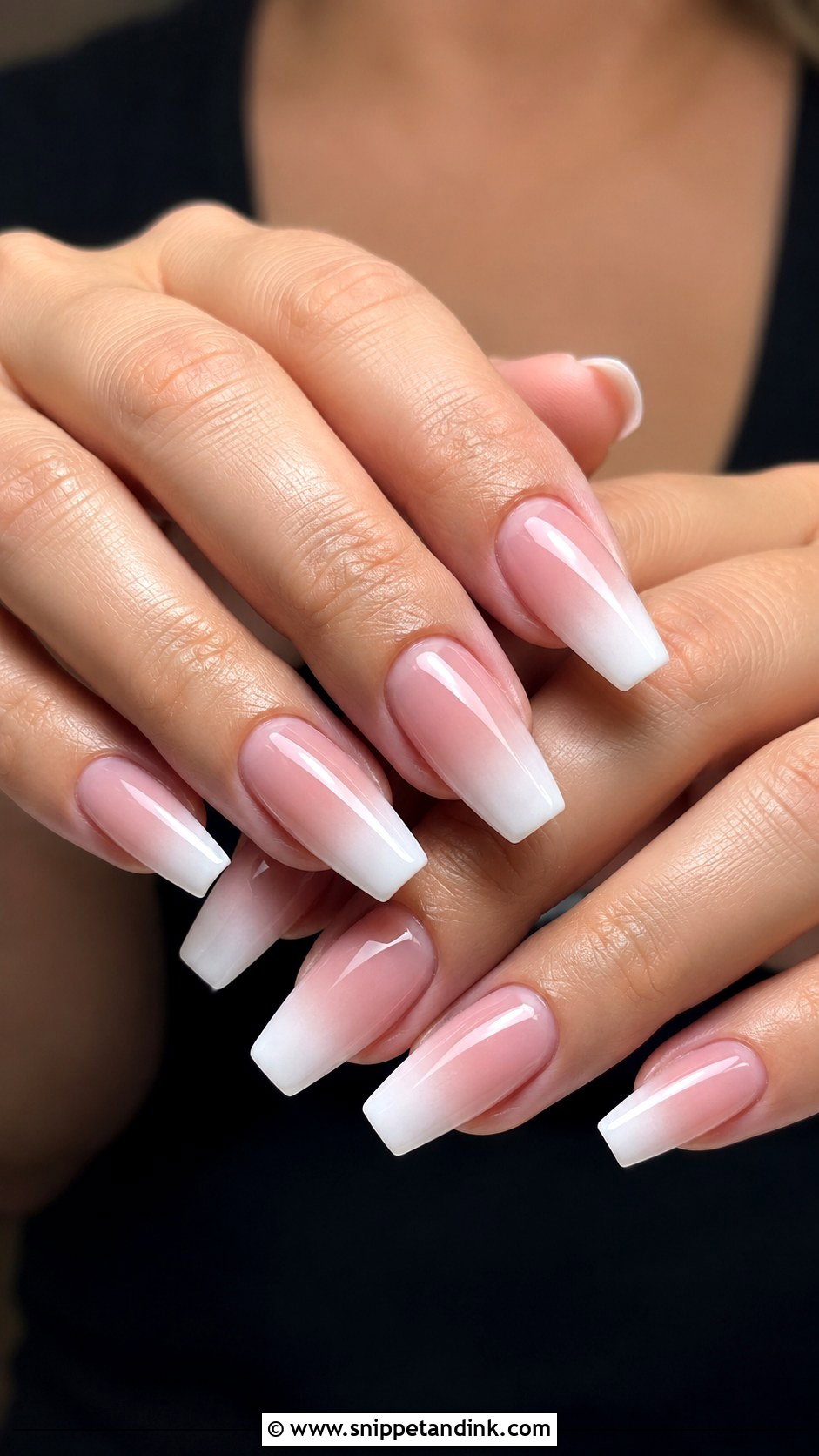 Baby Boomer Wedding Nails - Snippet and Ink - 20 Bridal Manicure Wedding Nails Ideas