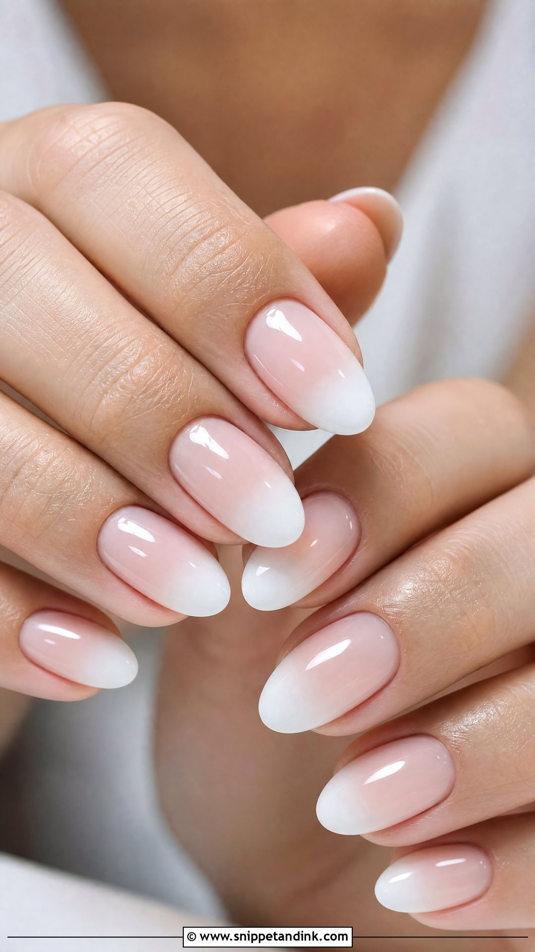 Baby Boomer Wedding Nails - Snippet and Ink - 25 Simple Wedding Nail Art Ideas