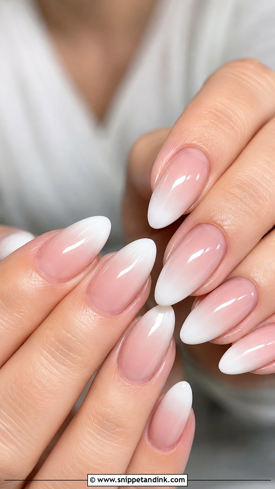 Baby Boomer Wedding Nails - Snippet and Ink - 30 Simple Wedding Nails for Bride