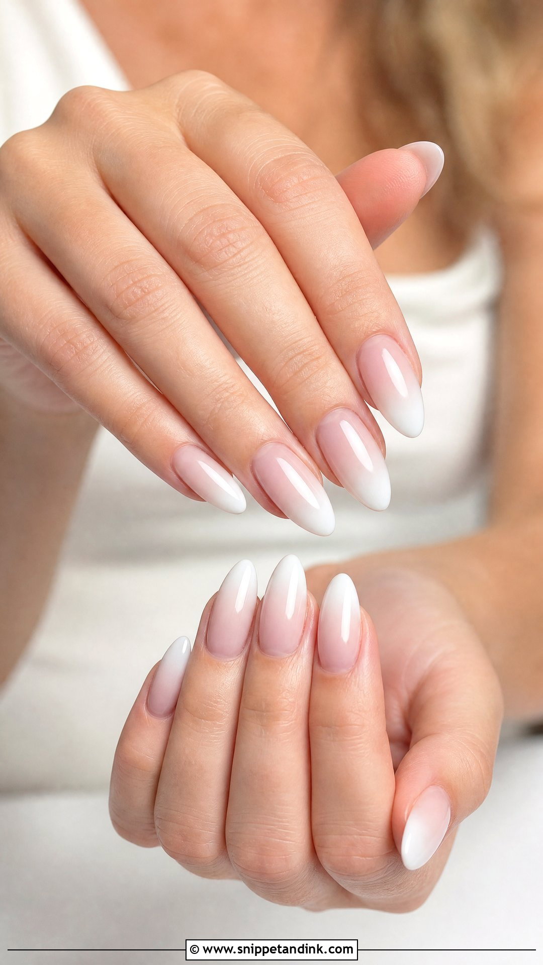 Baby Boomer Wedding Nails - Snippet and Ink - 30 Wedding Nail Art Design for Bride Ideas
