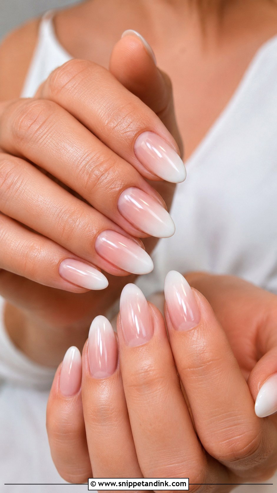 Baby Boomer Wedding Nails - Snippet and Ink - 20 Easy Wedding Nails