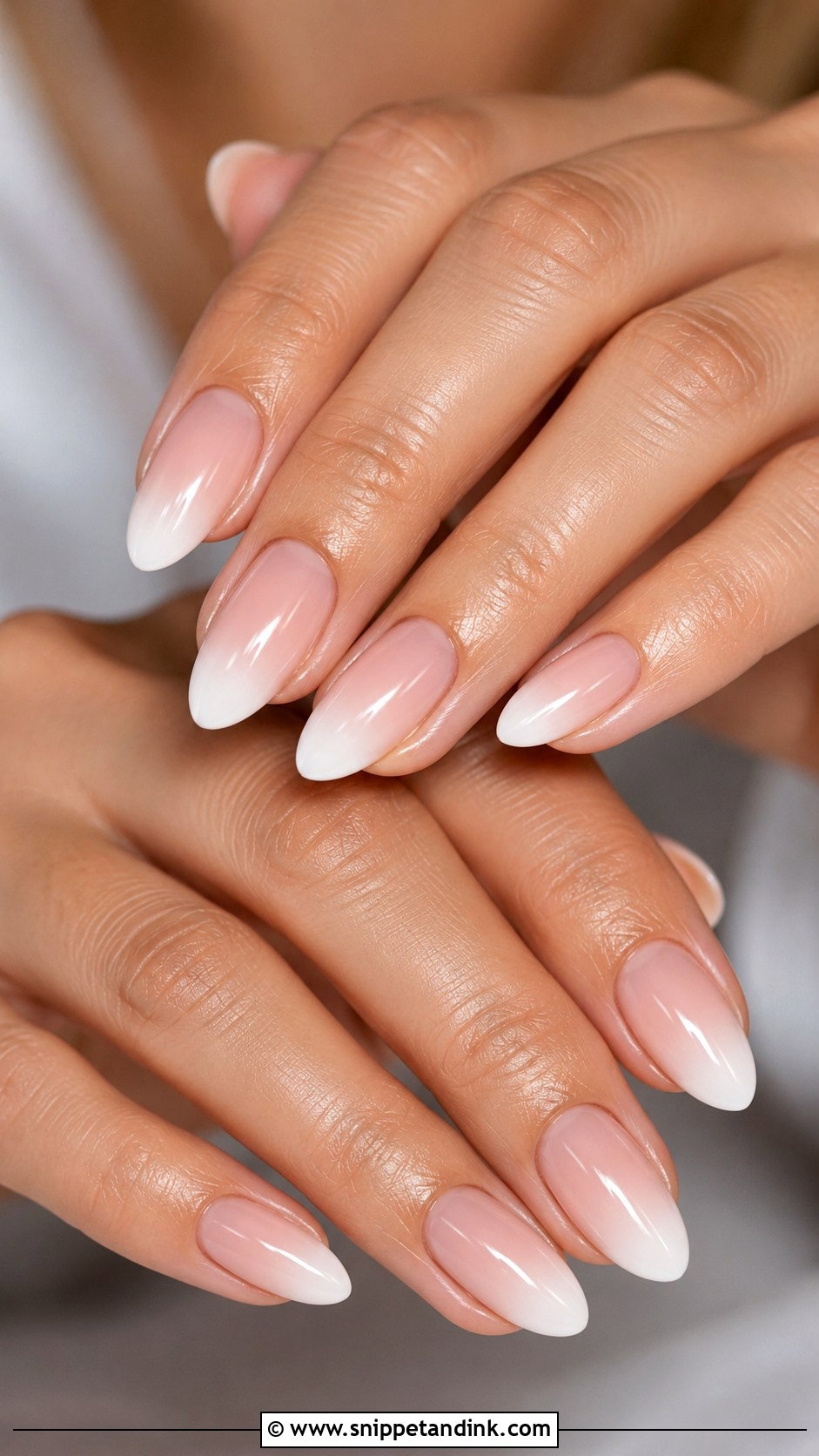 Baby Boomer Wedding Nails - Snippet and Ink - 20 Minimal Wedding Nails