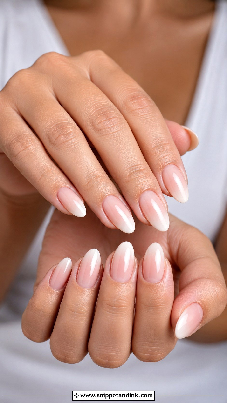 Baby Boomer Wedding Nails - Snippet and Ink - 20 Minimalist Wedding Nails
