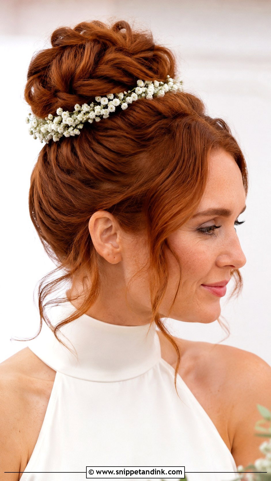 Baby Breath Boho Wedding Hair - Snippet and Ink - 15 Wedding Hair with Baby Breath Ideas