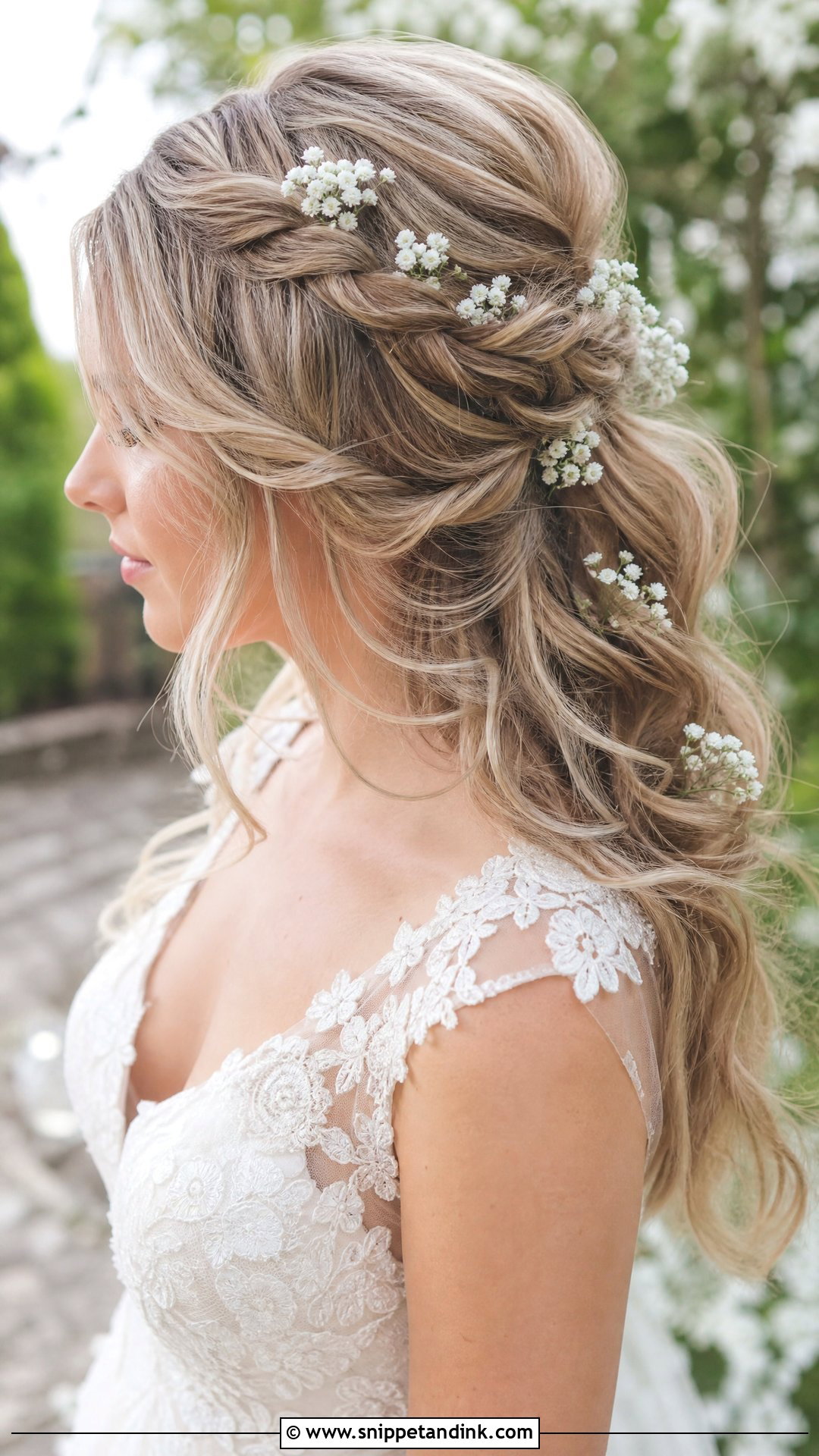 Baby Breath Wedding Hair - Snippet and Ink - 15 Flowers for Hair Wedding Ideas