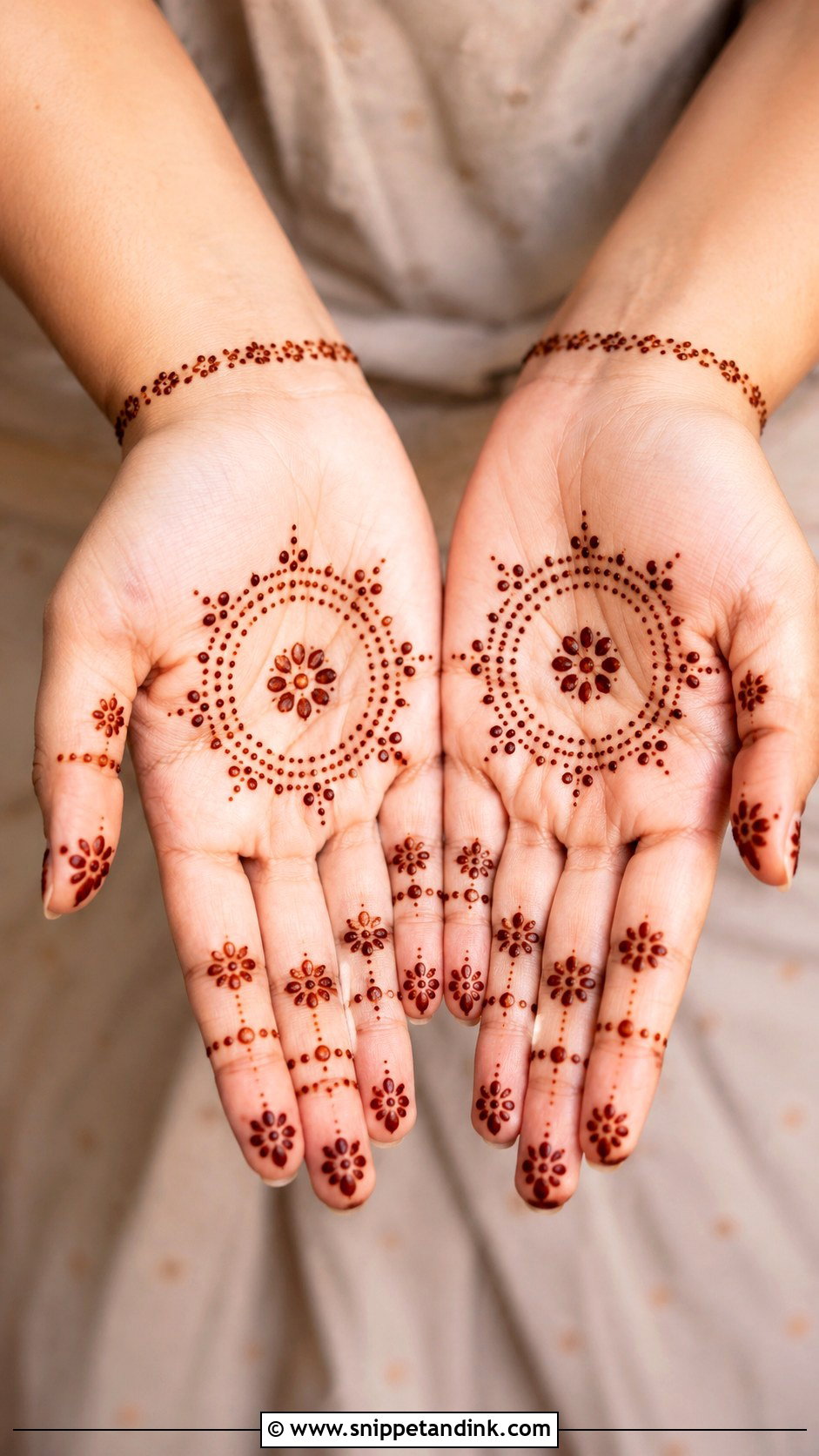 Baby Dots Mehndi Design - Snippet and Ink - 35 Baby Mehndi Design Ideas