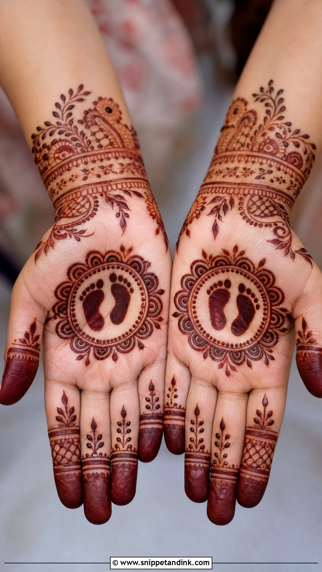 Baby Feet Mundan Mehndi Design - Snippet and Ink - 20 Mundan Ceremony Mehndi Designs
