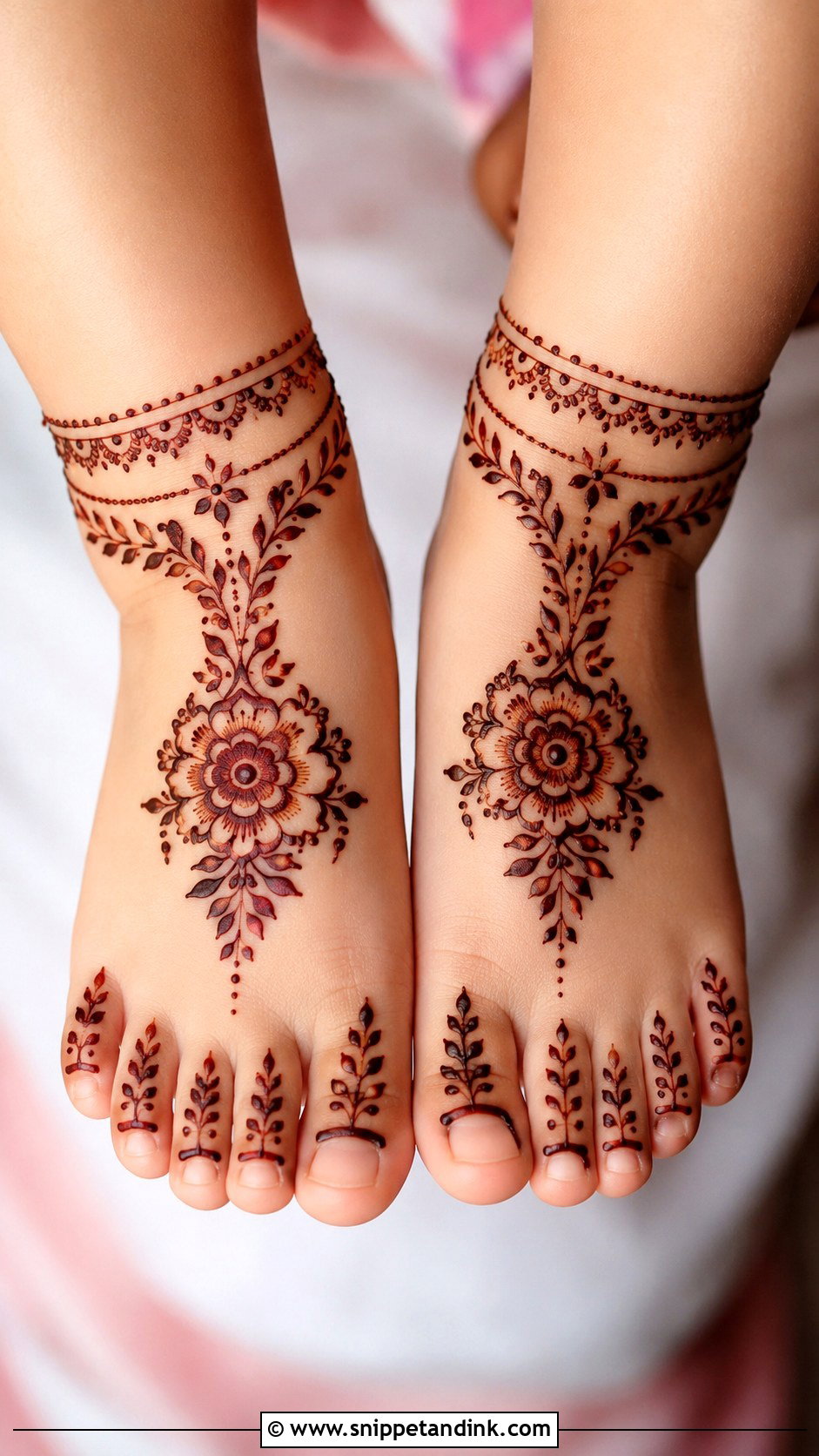 Baby Foot Mehndi Design - Snippet and Ink - 35 Baby Mehndi Design Ideas
