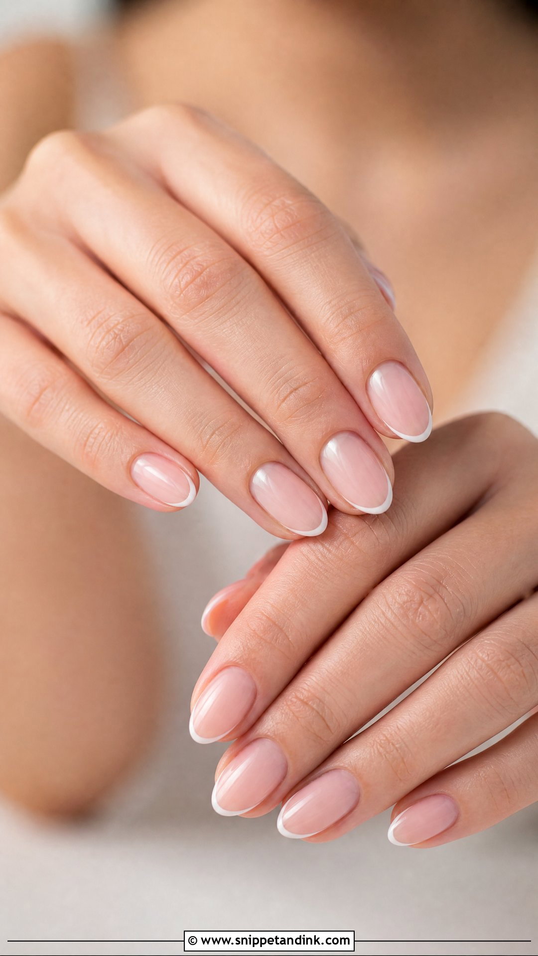 Baby French Almond Wedding Nails - Snippet and Ink - 25 Almond Wedding Nails for Bride