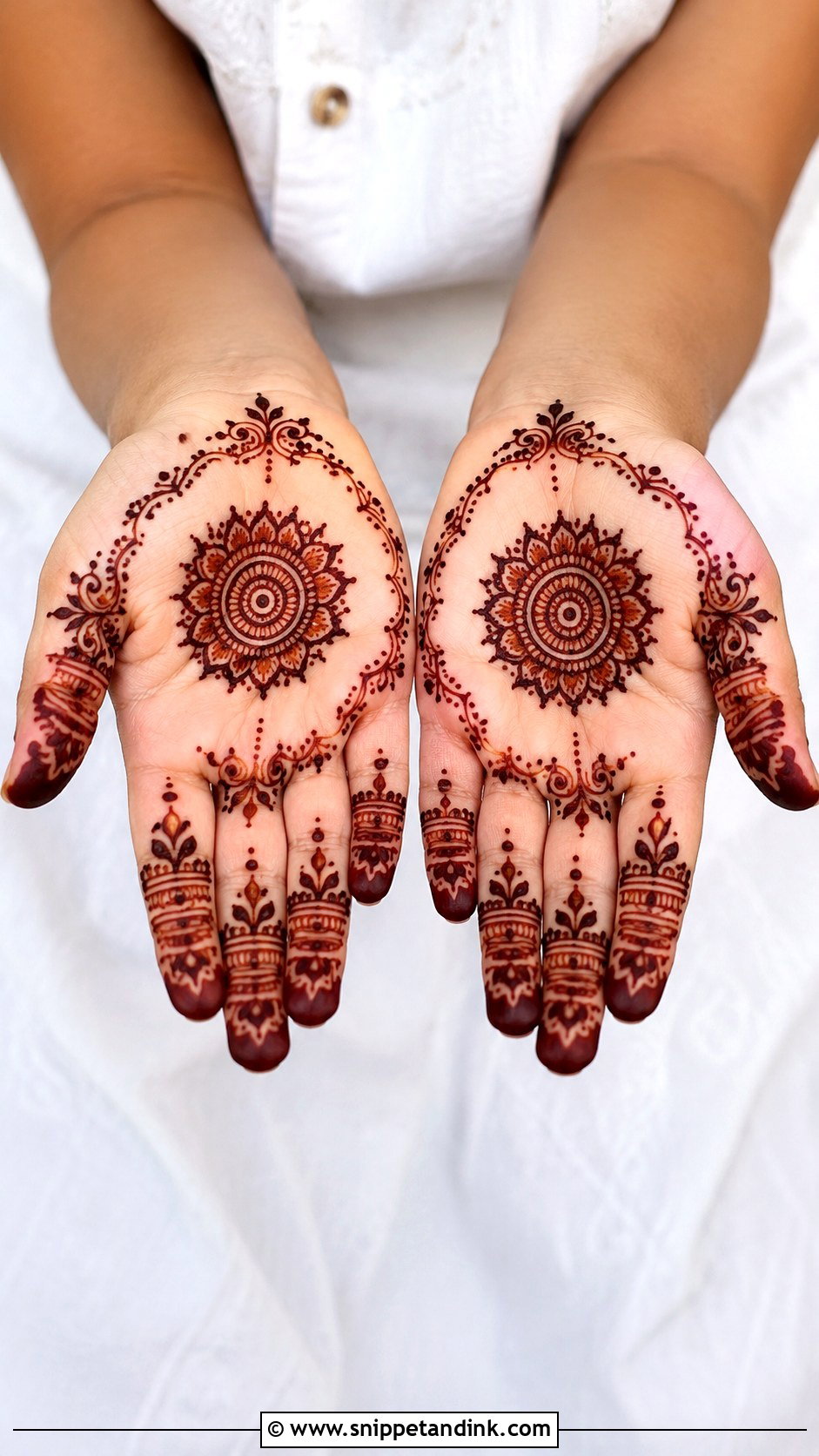 Baby Front Hand Mehndi Design - Snippet and Ink - 35 Baby Mehndi Design Ideas