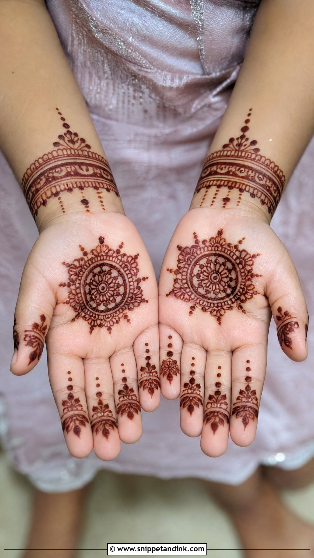 Baby Girl Full Hand Mehndi Design - Snippet and Ink - 30 Baby Girl Mehndi Design Ideas