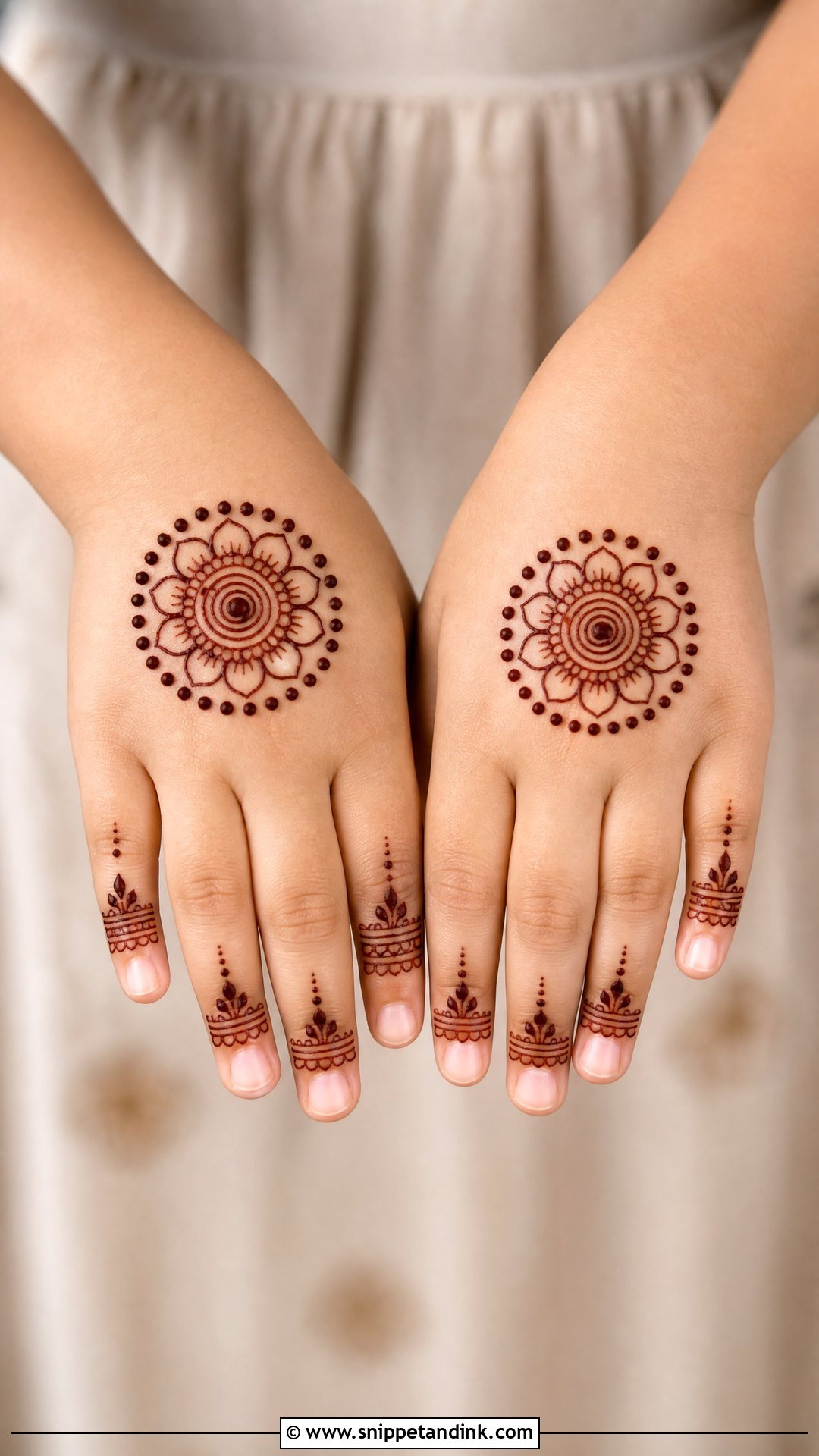 Baby Girl Mandala Mehndi Design - Snippet and Ink - 30 Baby Girl Mehndi Design Ideas