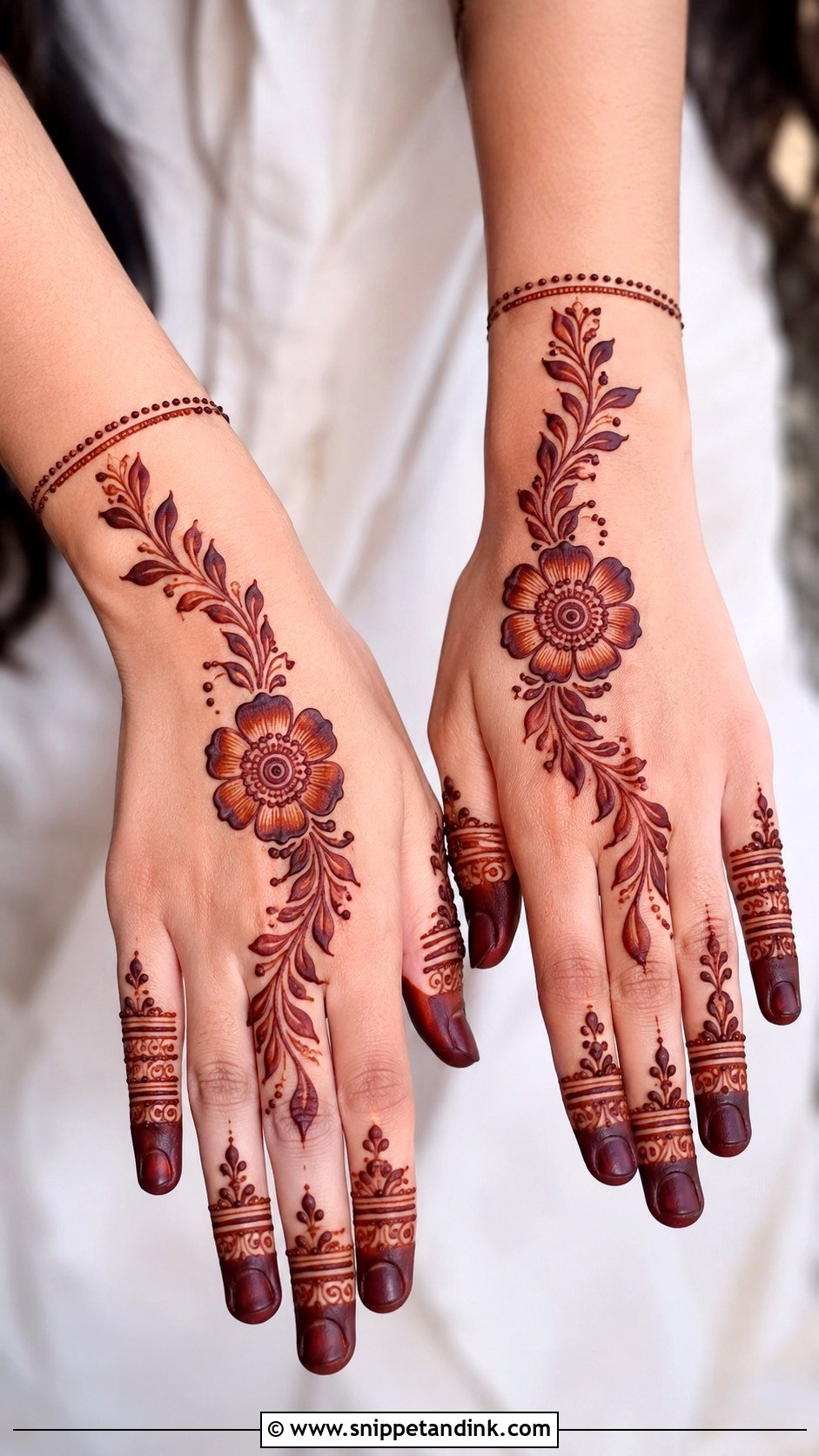 Baby Half Hand Mehndi Design - Snippet and Ink - 35 Baby Mehndi Design Ideas