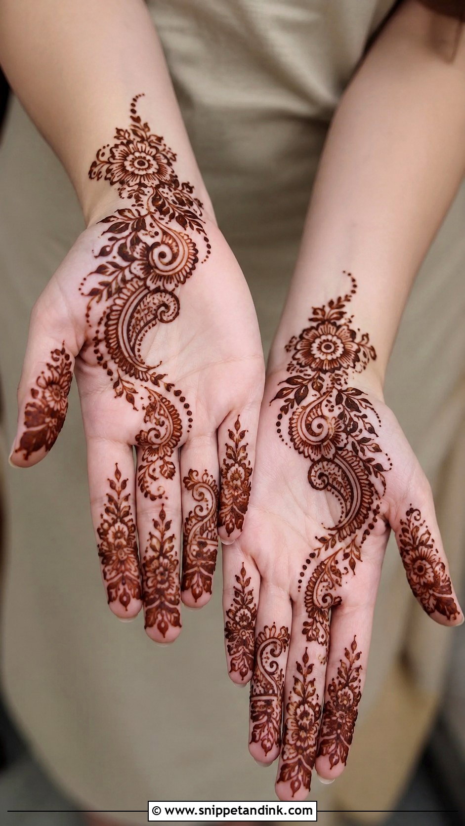 Baby Indo Arabic Mehndi Design - Snippet and Ink - 35 Baby Mehndi Design Ideas