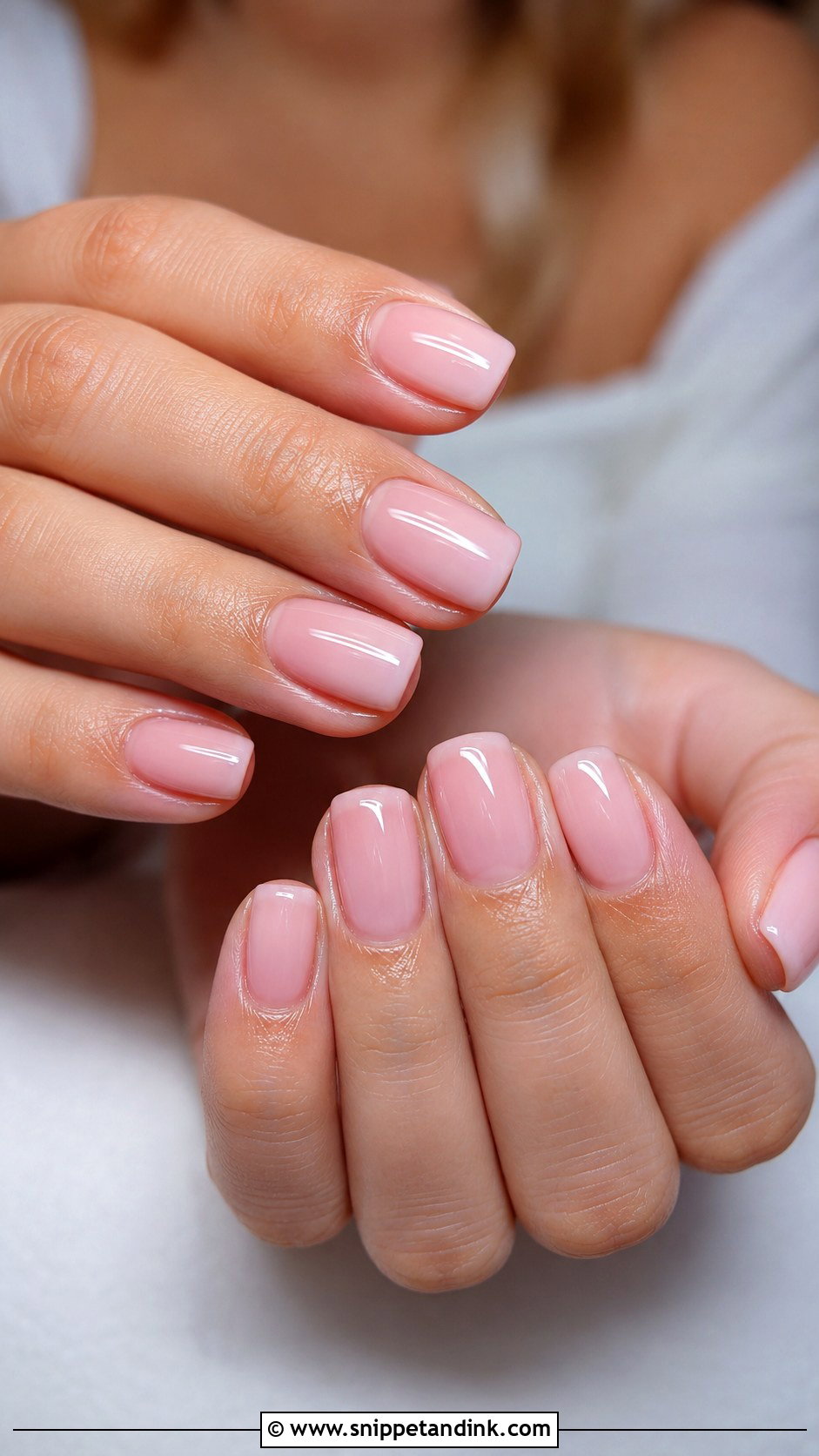 Baby Pink Bridal Gel Nails - Snippet and Ink - 20 Bridal Gel Nails Wedding Brides