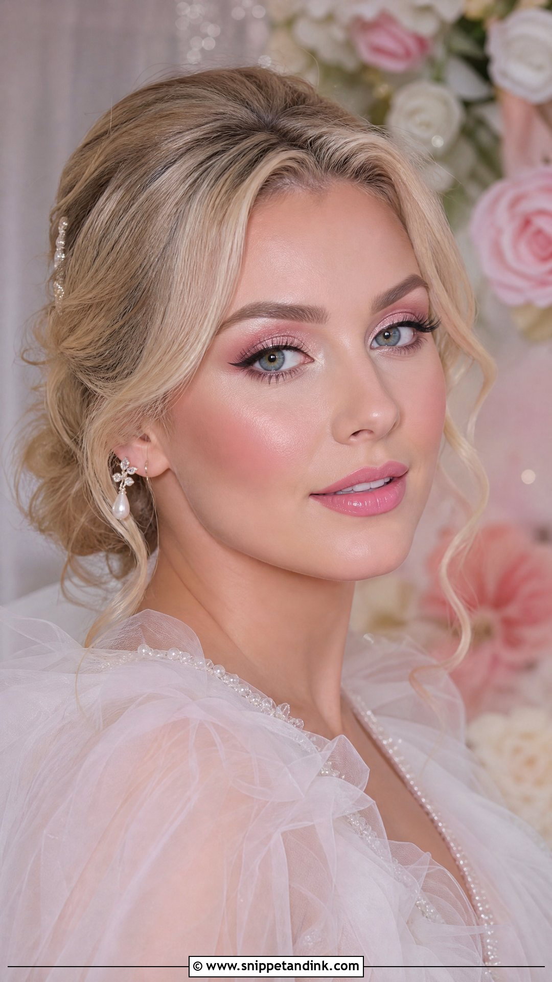 Baby Pink Bridal Makeup - Snippet and Ink - 25 Pink Wedding Makeup Brides