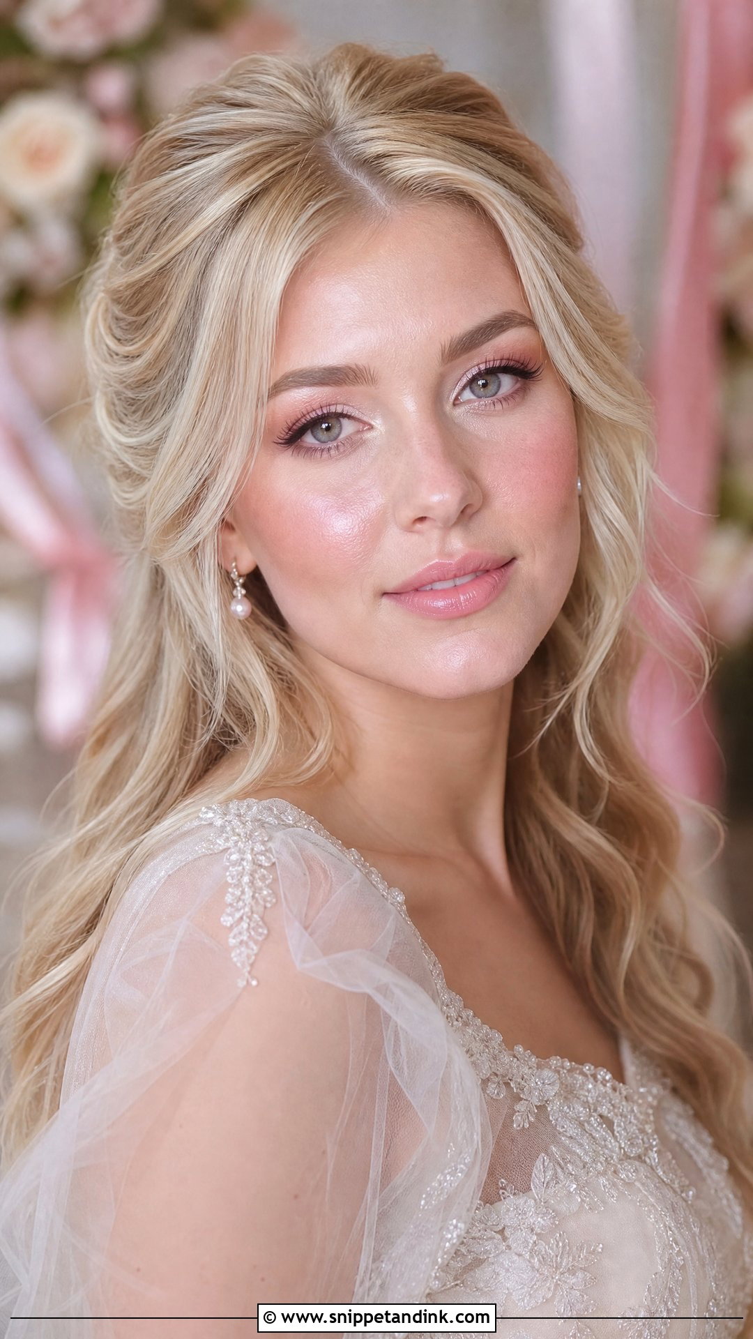 Baby Pink Bridal Makeup - Snippet and Ink - 25 Pink Bridal Makeup Looks