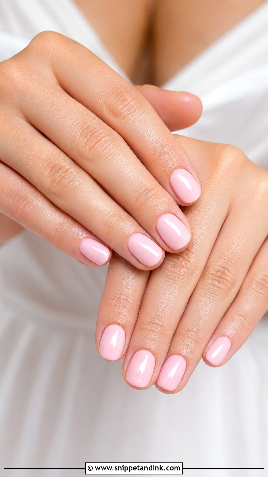 Baby Pink Bridal Nails - Snippet and Ink - 20 Bridal Nails Art