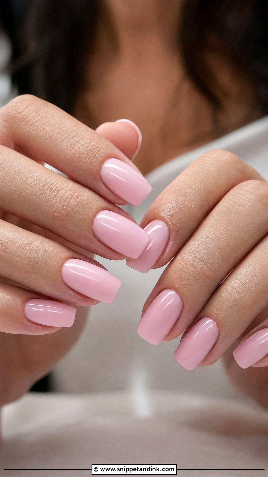 Baby Pink Bridal Nails - Snippet and Ink - 35 Bridal Nails