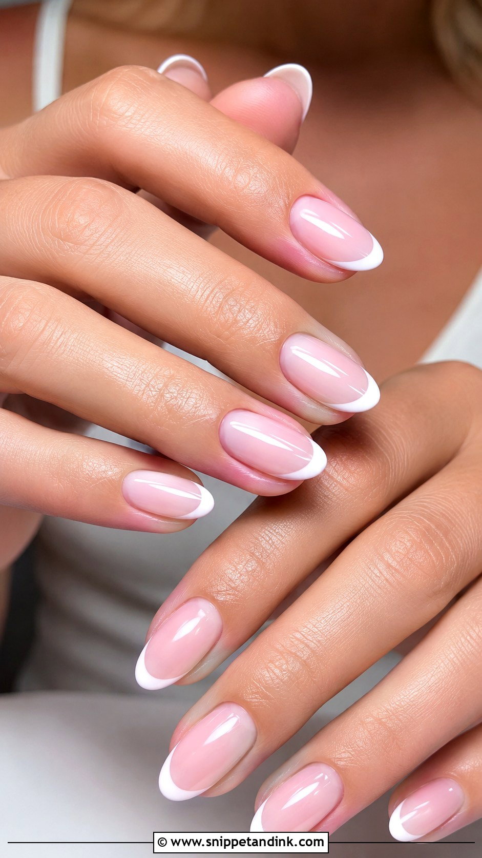 Baby Pink French Tip Wedding Nails - Snippet and Ink - 20 Baby Pink Wedding Nails