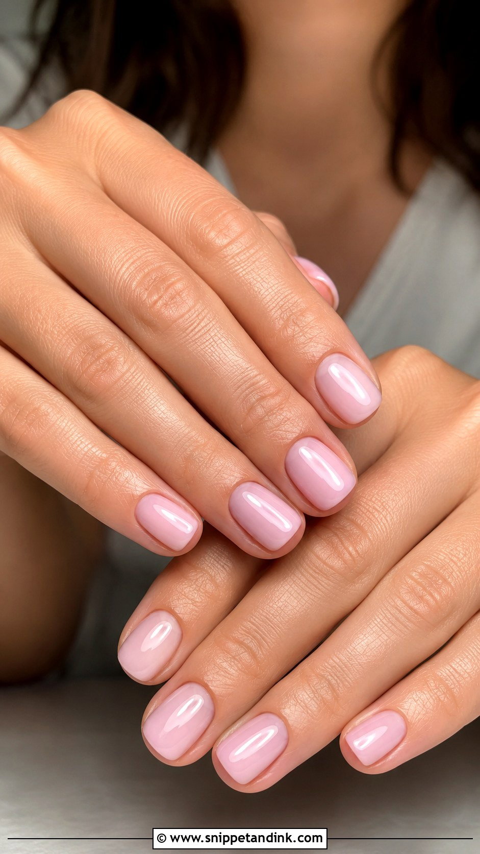 Baby Pink Short Wedding Nails - Snippet and Ink - 20 Baby Pink Wedding Nails