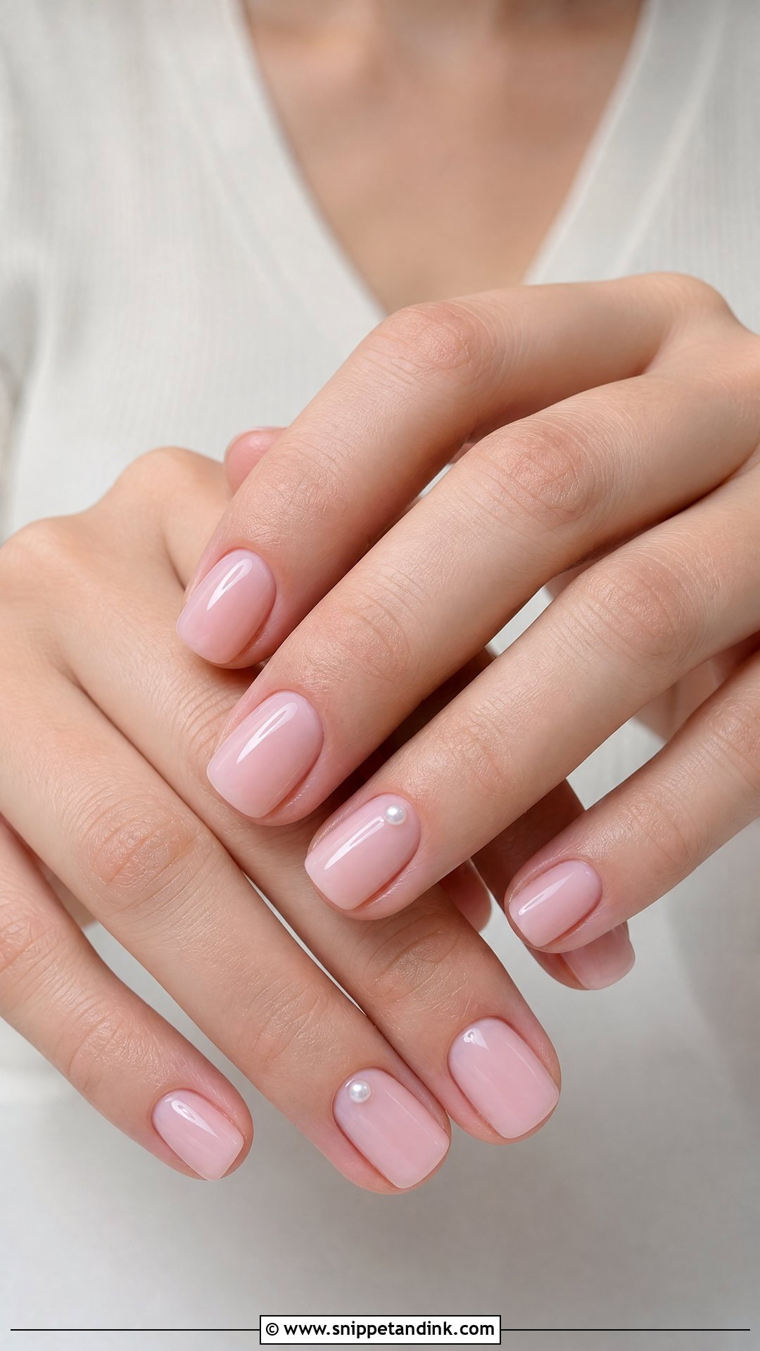Baby Pink Wedding Nails - Snippet and Ink - 25 Nail Art Designs for Wedding