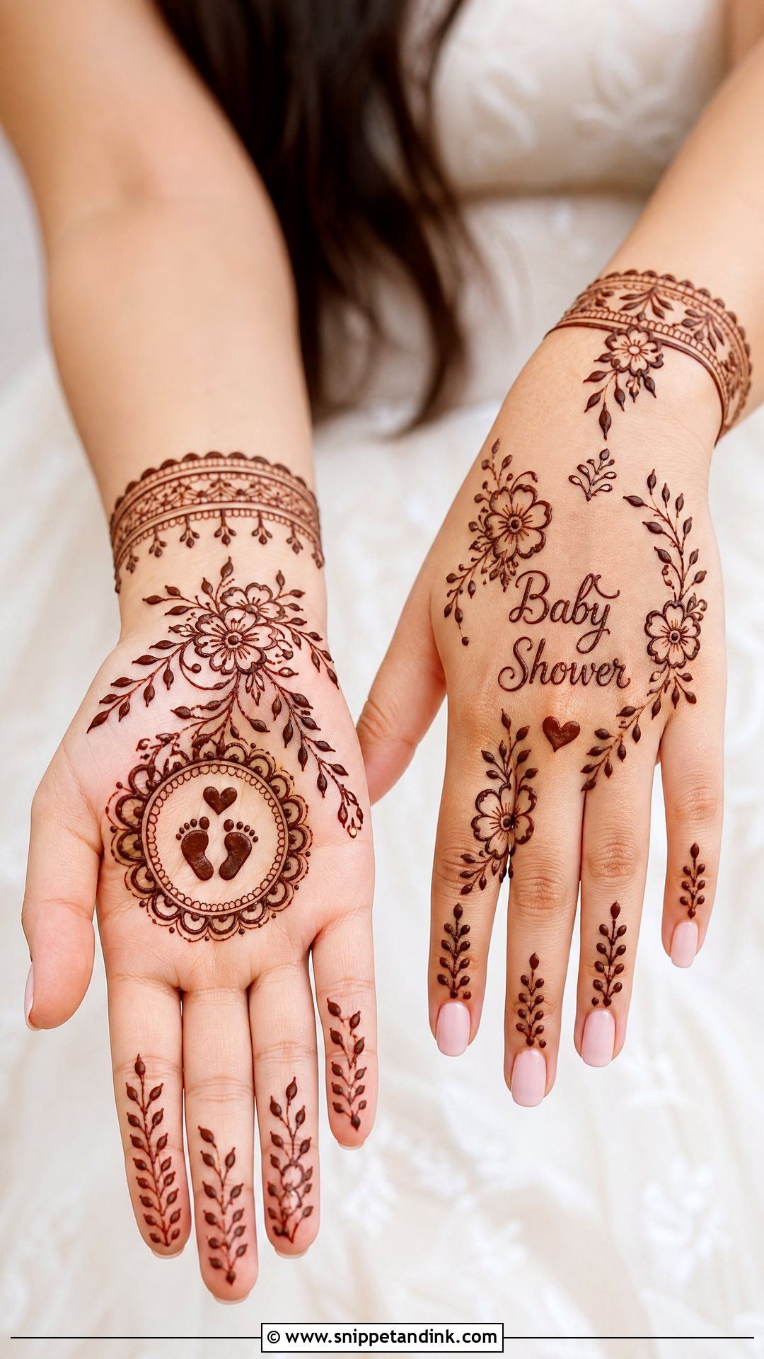 Baby Shower Mehndi Design - Snippet and Ink - 35 Mehndi Design Ideas