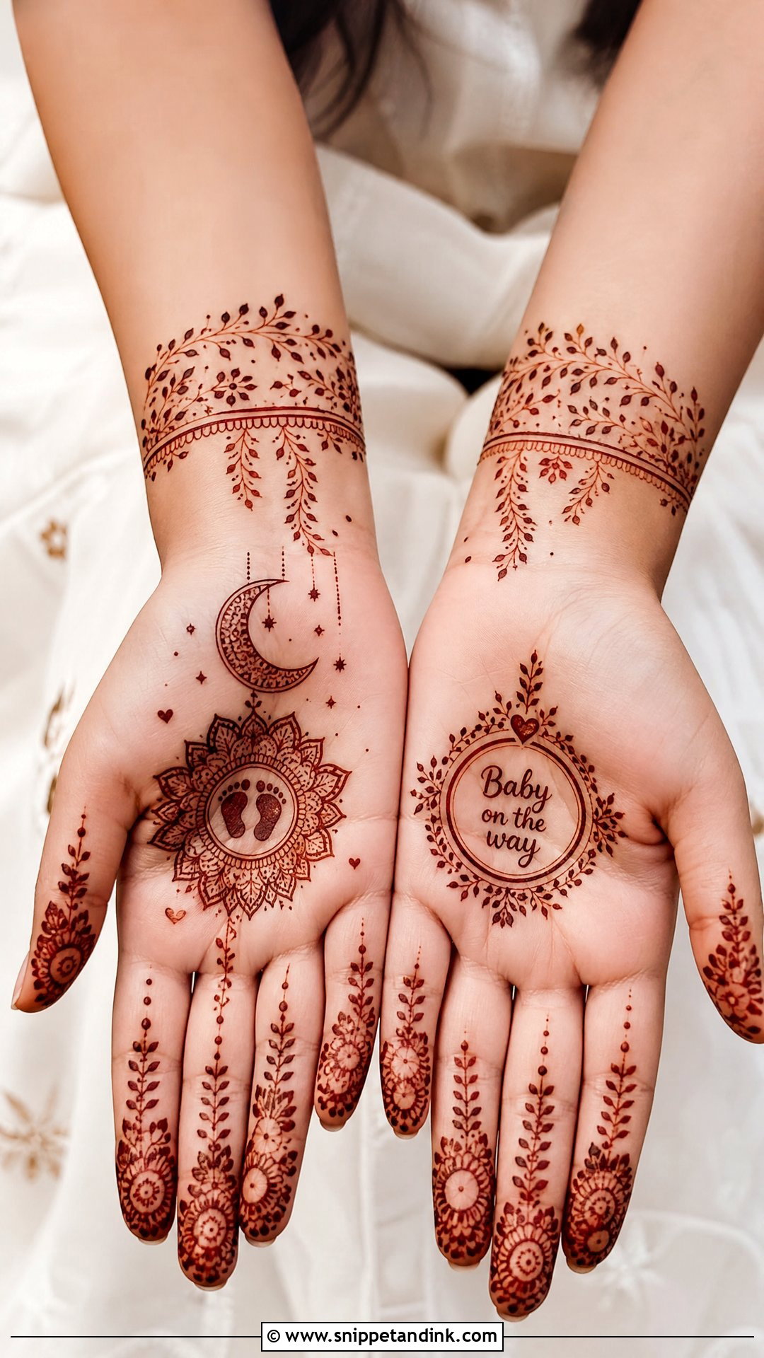 Baby Shower Mehndi Design - Snippet and Ink - 35 Unique Mehndi Designs