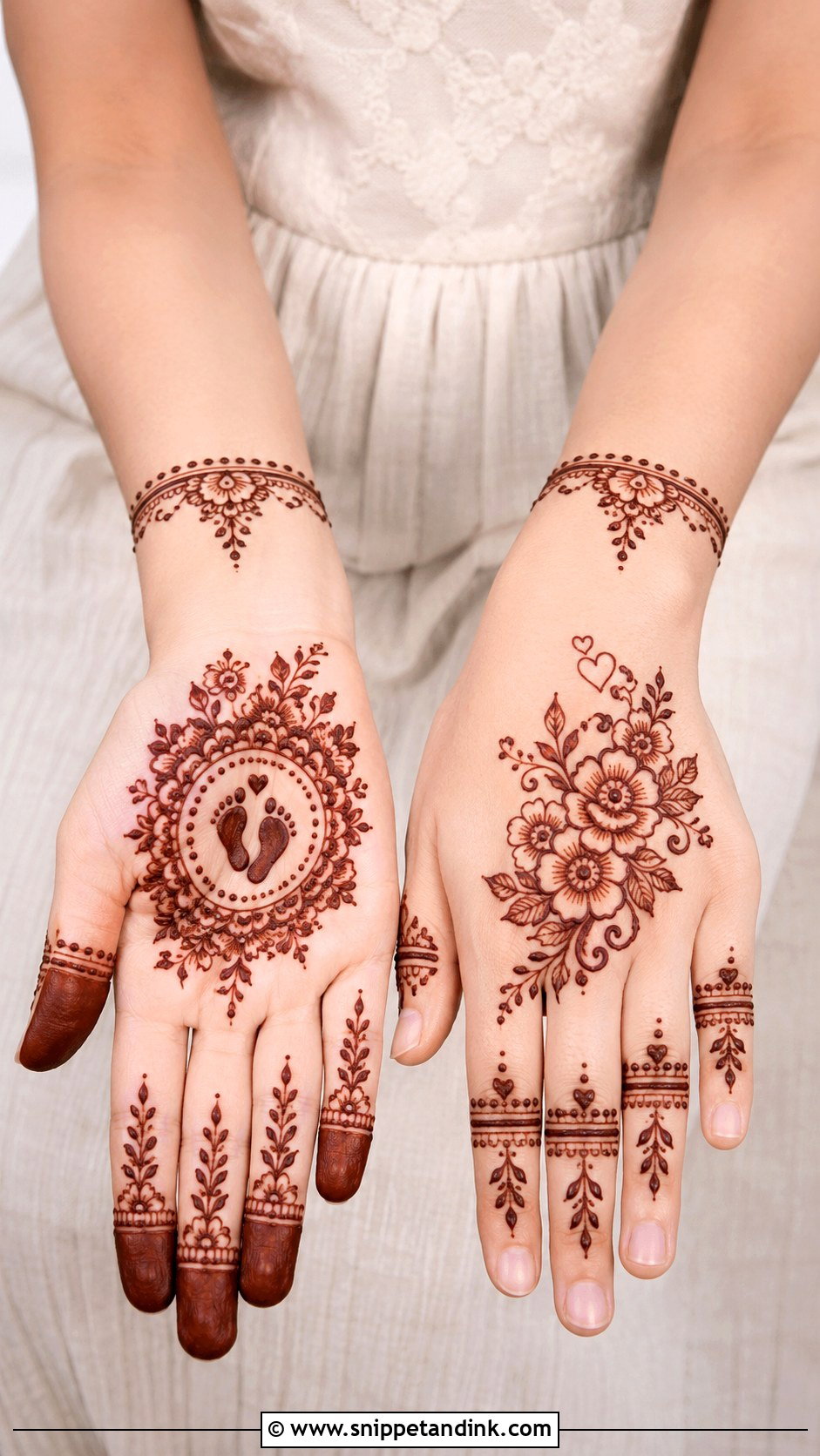 Baby Shower Mehndi Design - Snippet and Ink - 35 Henna (Mehndi) Design Ideas