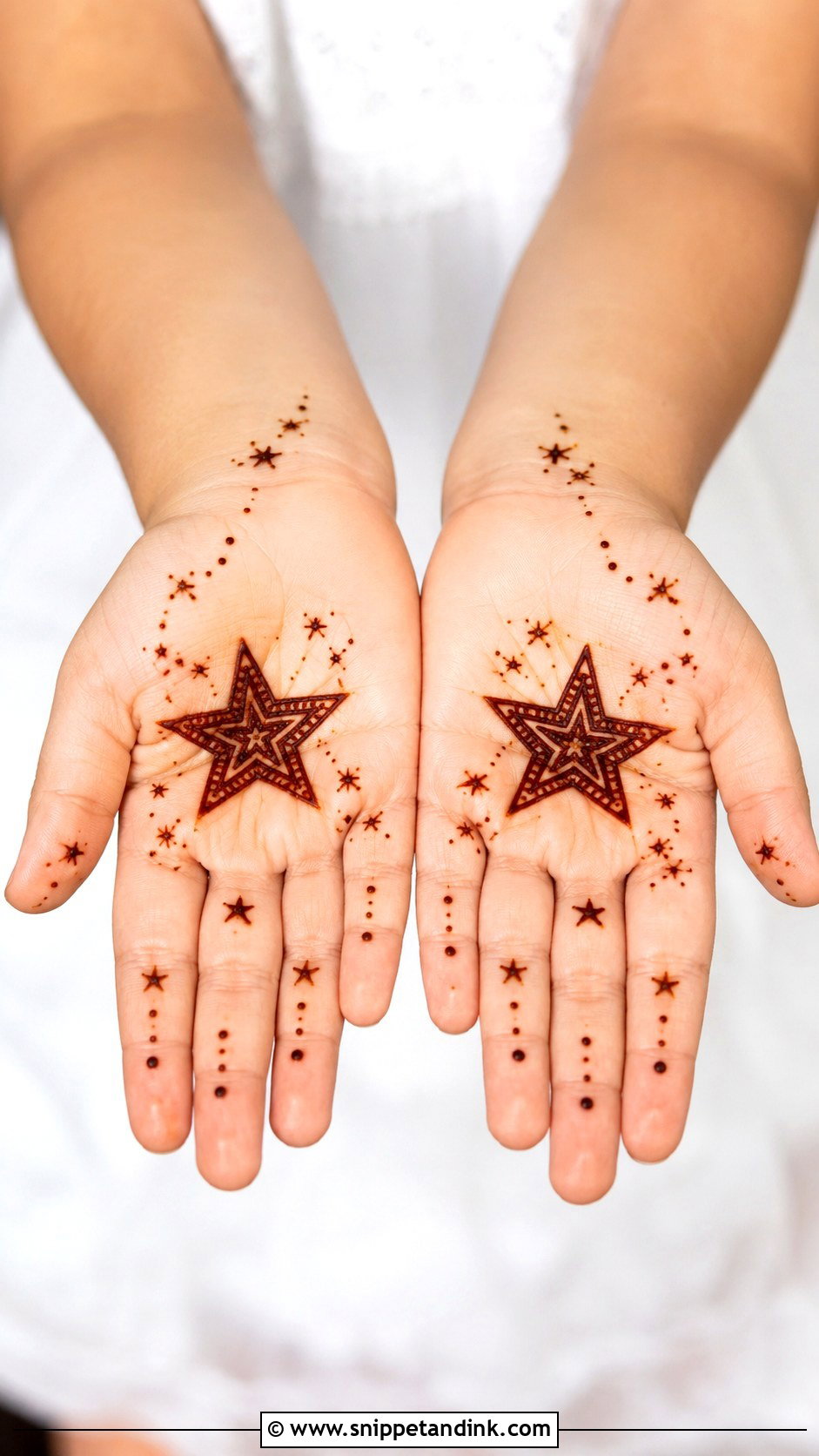 Baby Star Mehndi Design - Snippet and Ink - 35 Baby Mehndi Design Ideas